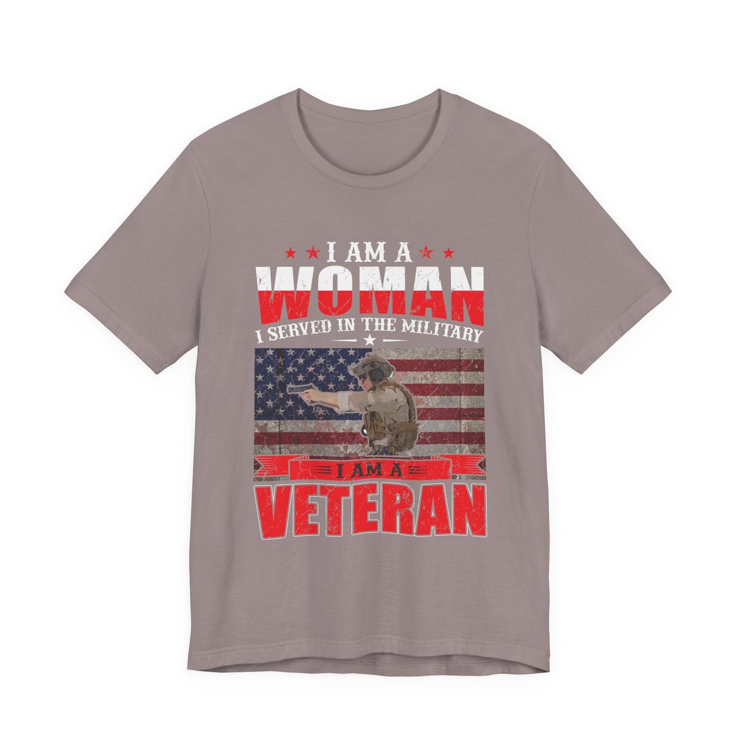 Army Veteran Patriotic Graphic Design Unisex Cotton T-Shirt v27