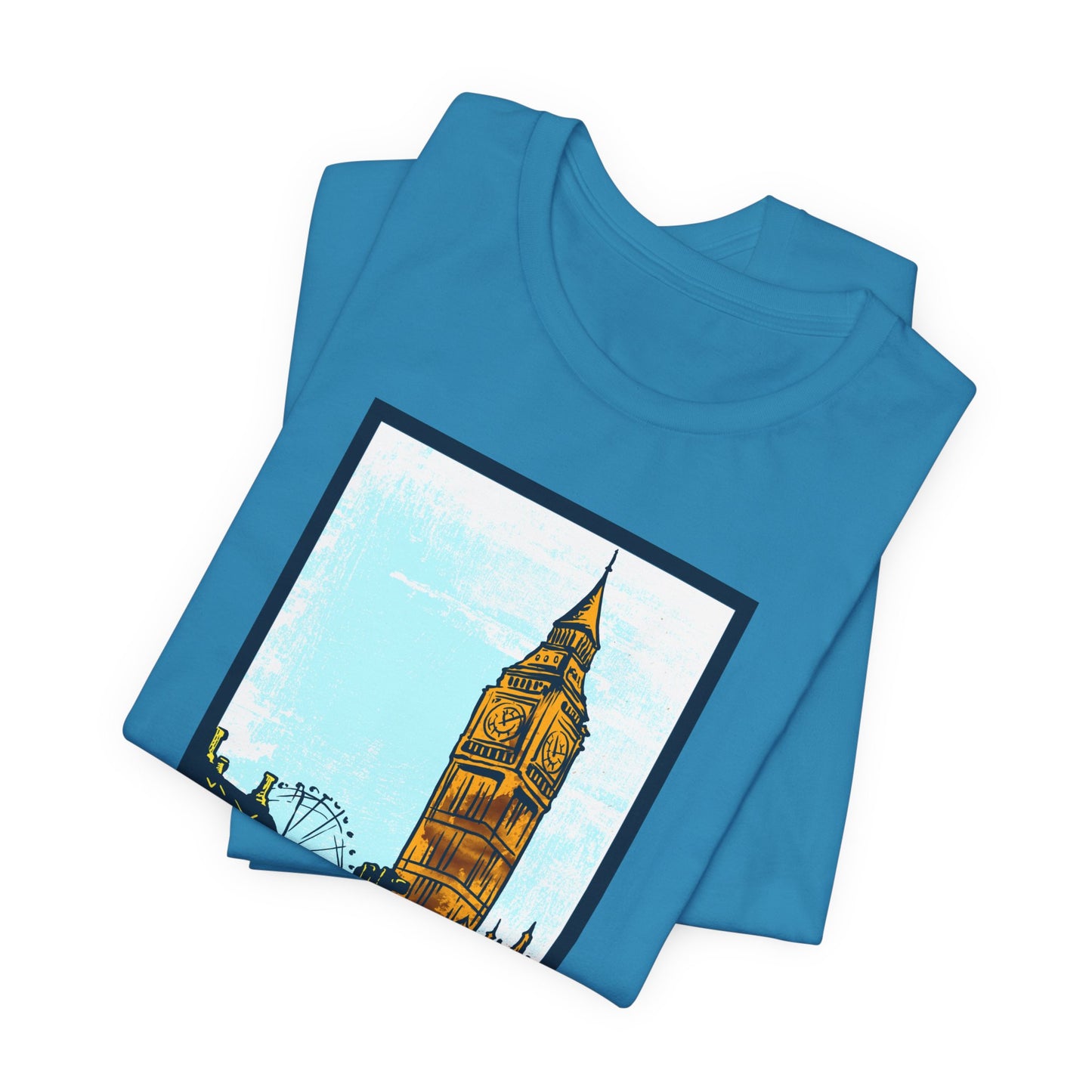 Retro Poster London Graphic Design Tee, London Shirt, Vintage Tees, Art Design T-Shirt, Graphic Tee, Retro Art Shirts