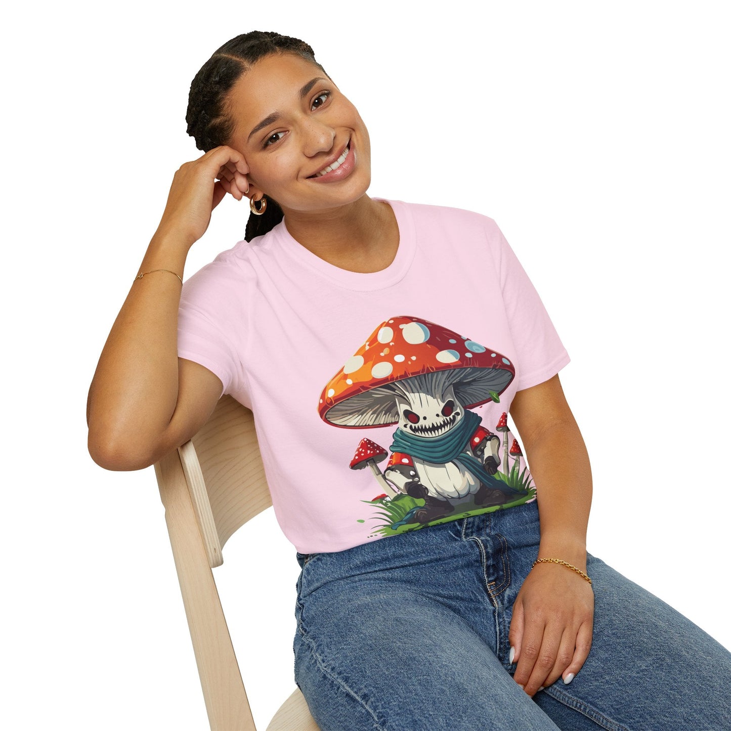 Unisex Mashroom T Shirt Funny Fungus Inspired Design Gildan Softstyle 64000 Tee Shirt