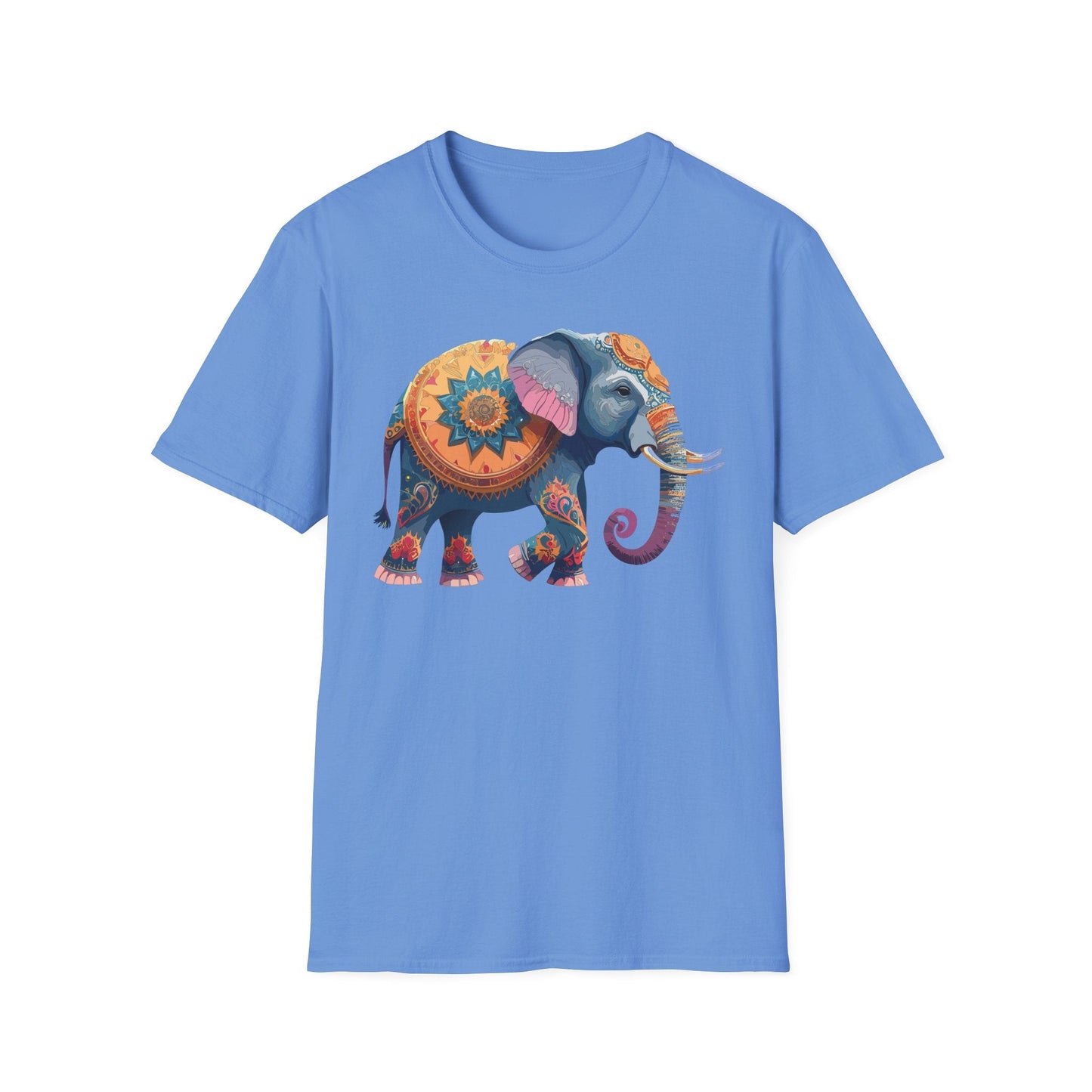Elephant T Shirt Unisex Gildan Softstyle Tee 100 Percent Ring Spun Cotton Animal Shirt