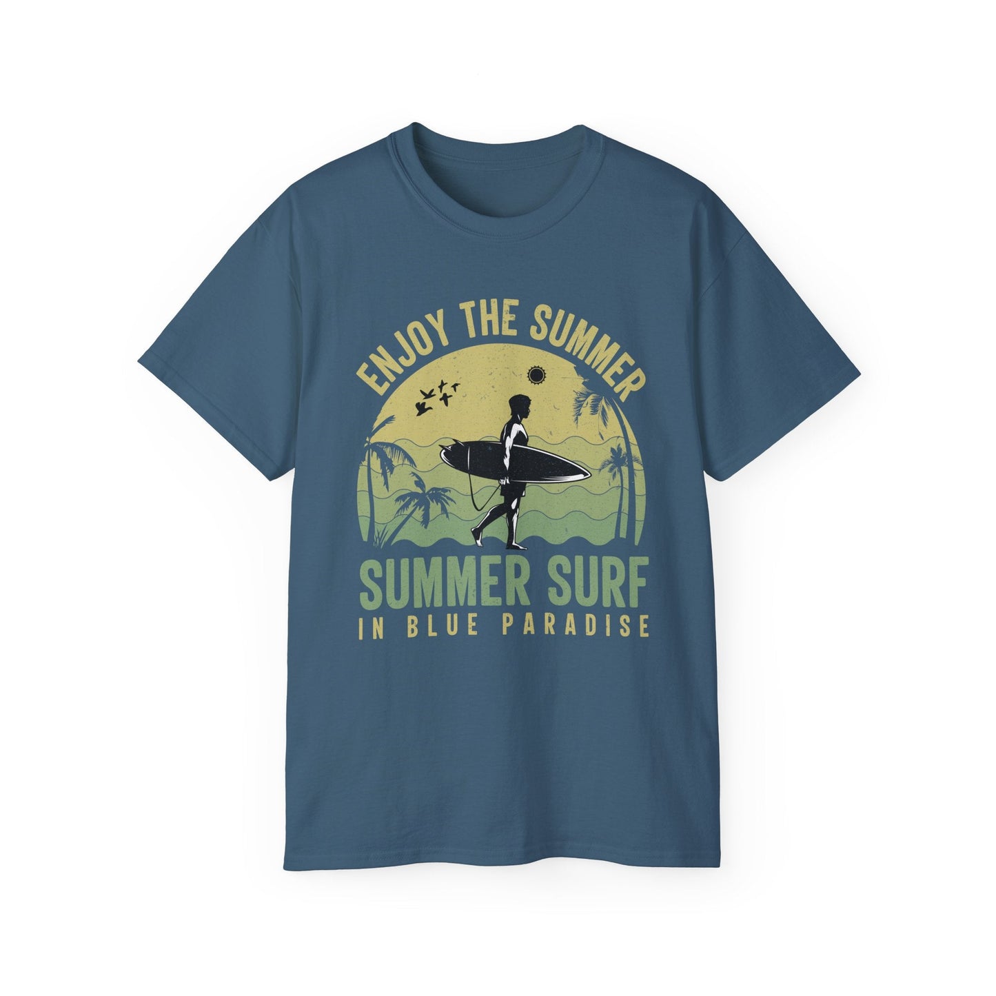 Summer Surf Art Design T Shirt TeeGallery Gildan 2000 Unisex Cotton Tee Apparel Collection