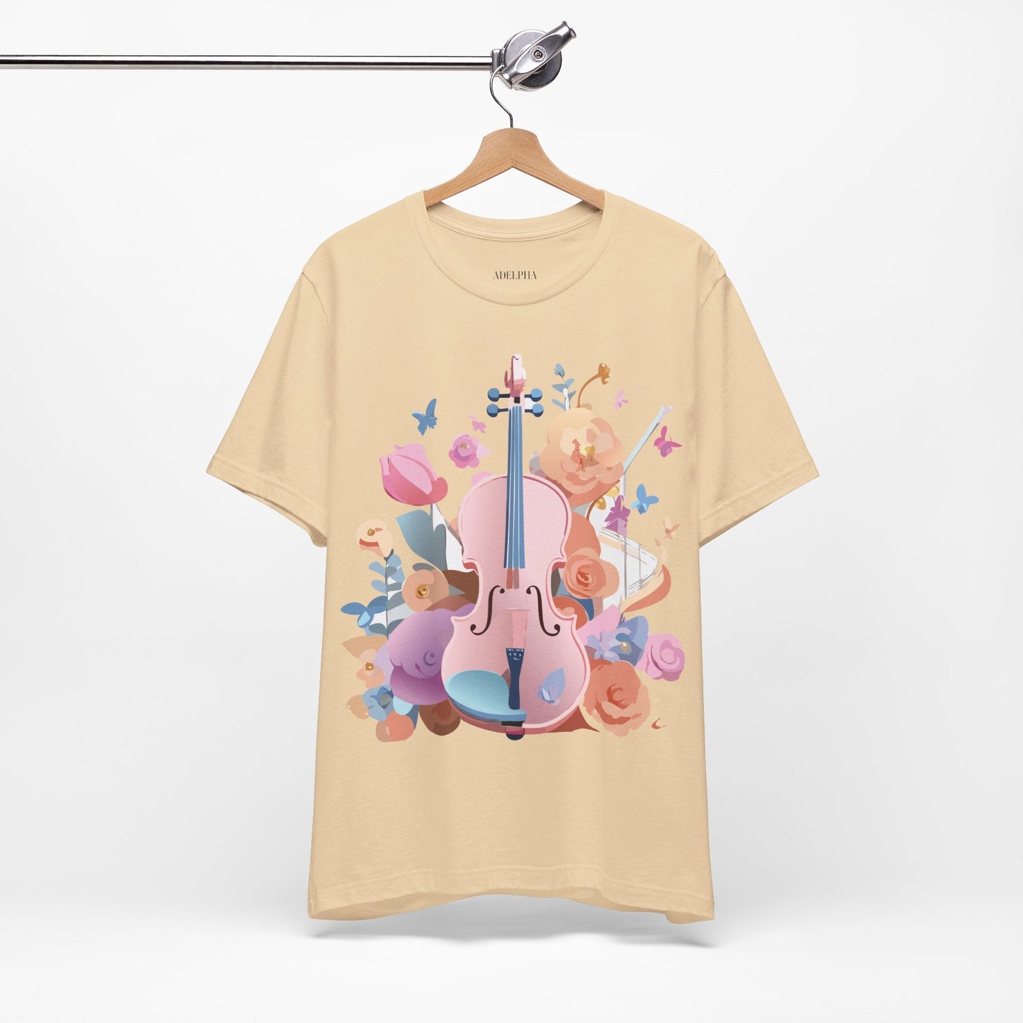 Adelpha Graphic Tee Unisex Short Sleeve Art Design Vintage Inspired Music T Shirt