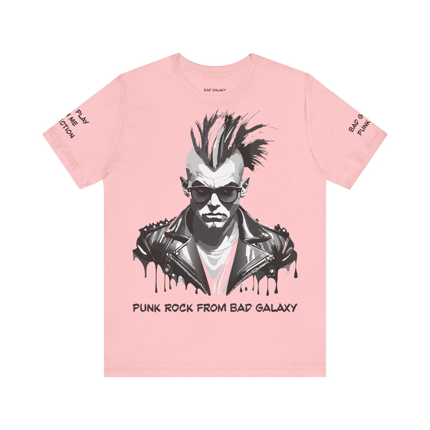 Punk Rock Tee Shirt From Bad Galaxy Made To Order 100 Percent Cotton With Eco Friendly Inks