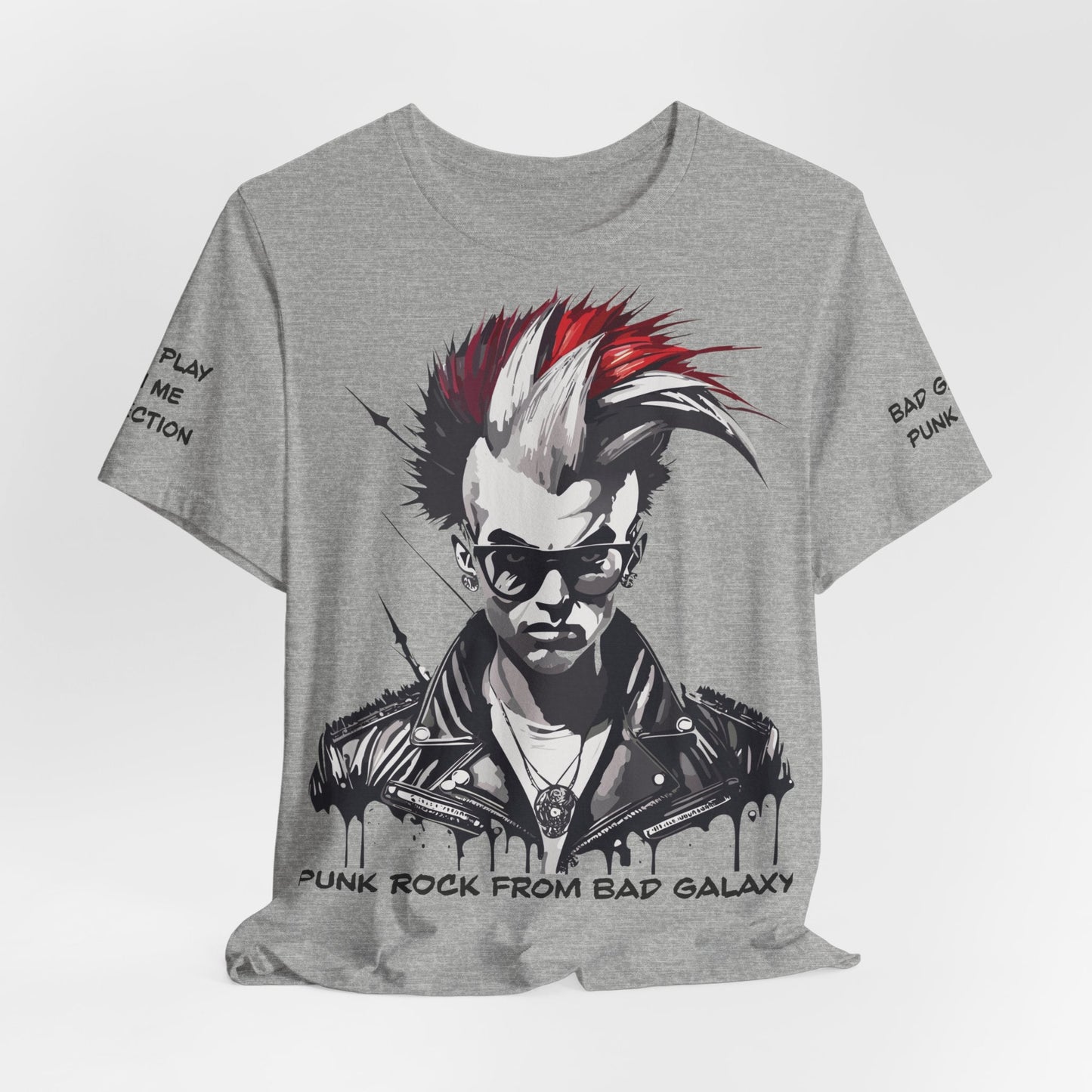 Punk Rock Tee Shirt From Bad Galaxy Made To Order 100 Cotton Free Shipping Eco Friendly Inks