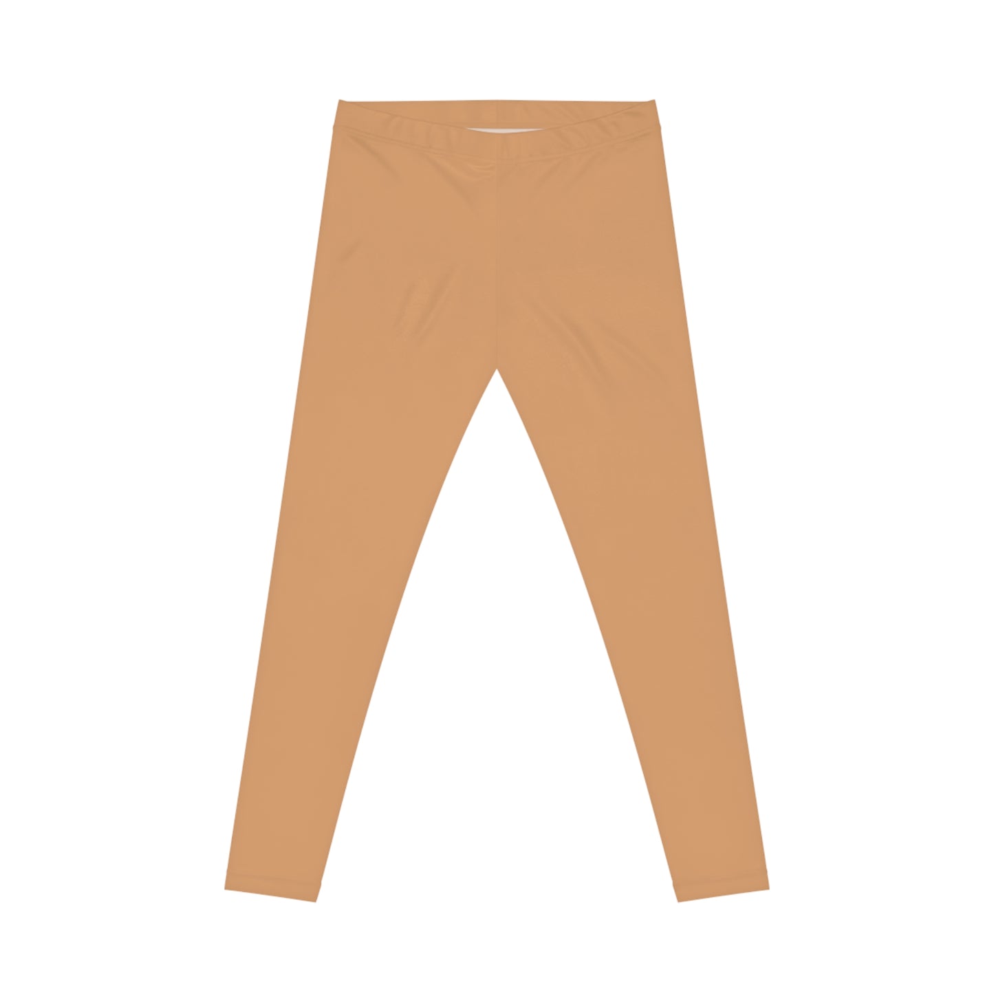 Light Bronze Color Women's Poly-Span Casual Leggings XS-2XL