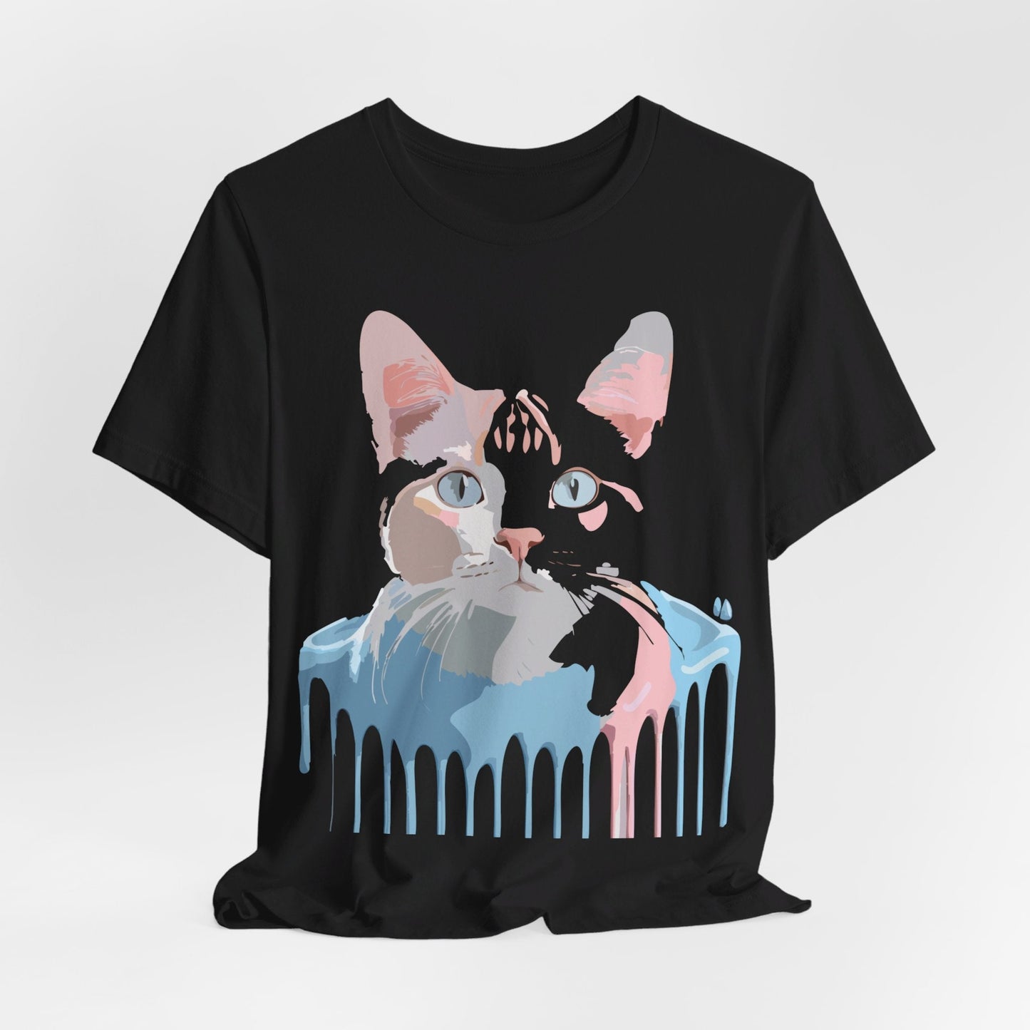 Cat Graphic T Shirt Unisex Short Sleeve Tee Vintage Inspired Artwork Adelpha