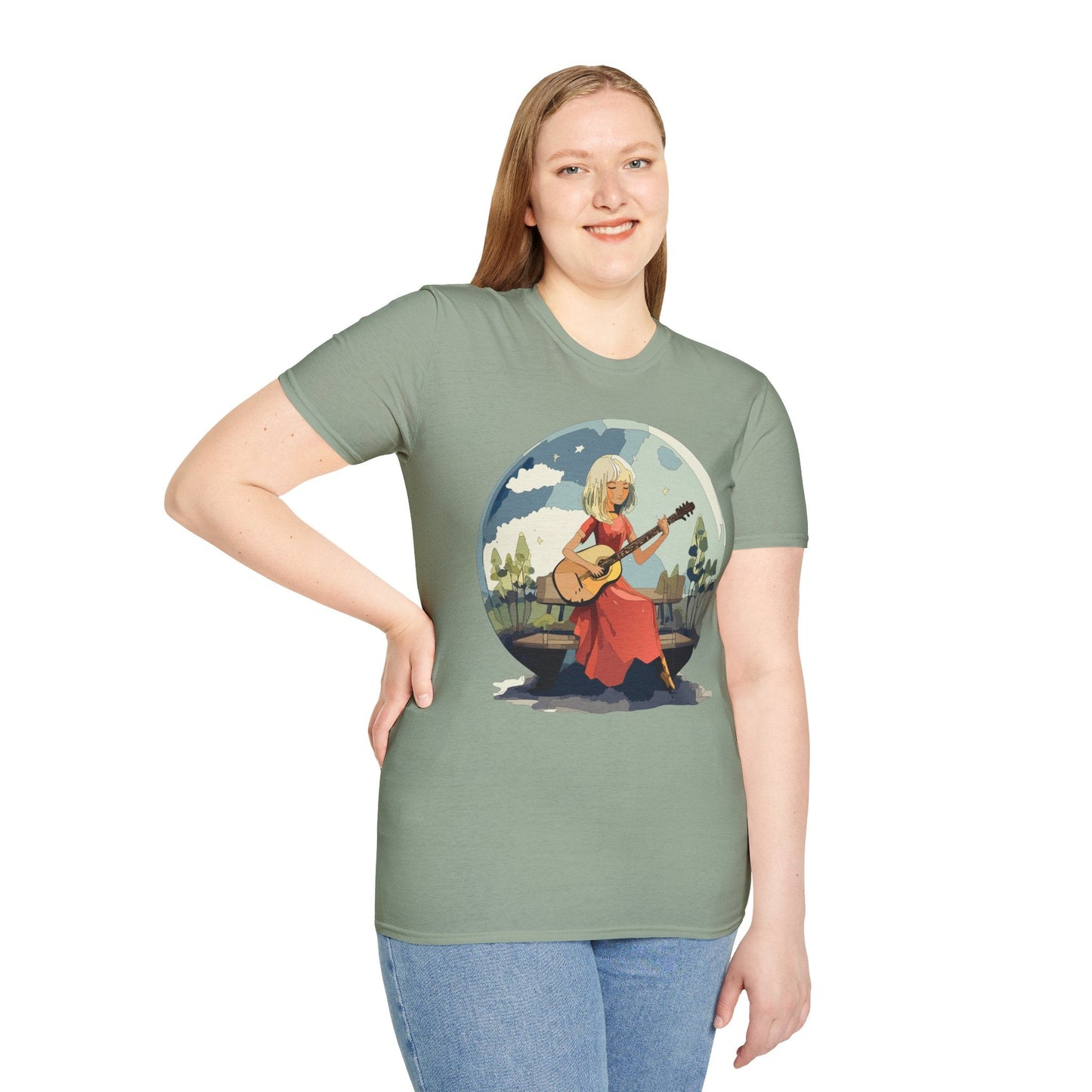 Womens Graphic T Shirts Art Design Shirt Unisex Softstyle Cotton Tee Quality Comfort Everyday Style