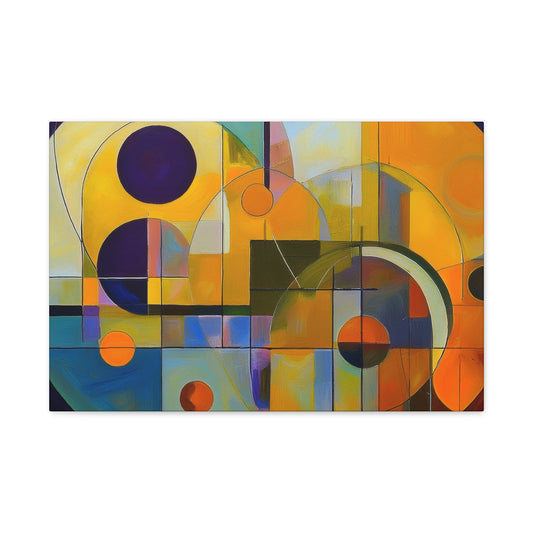 Abstract Oil Painting Print Canvas 24x16, 30x20, 36x24, 48x32, 60x40 Bright Latex Inks, Pine-Wood Inner Frame ABH-3