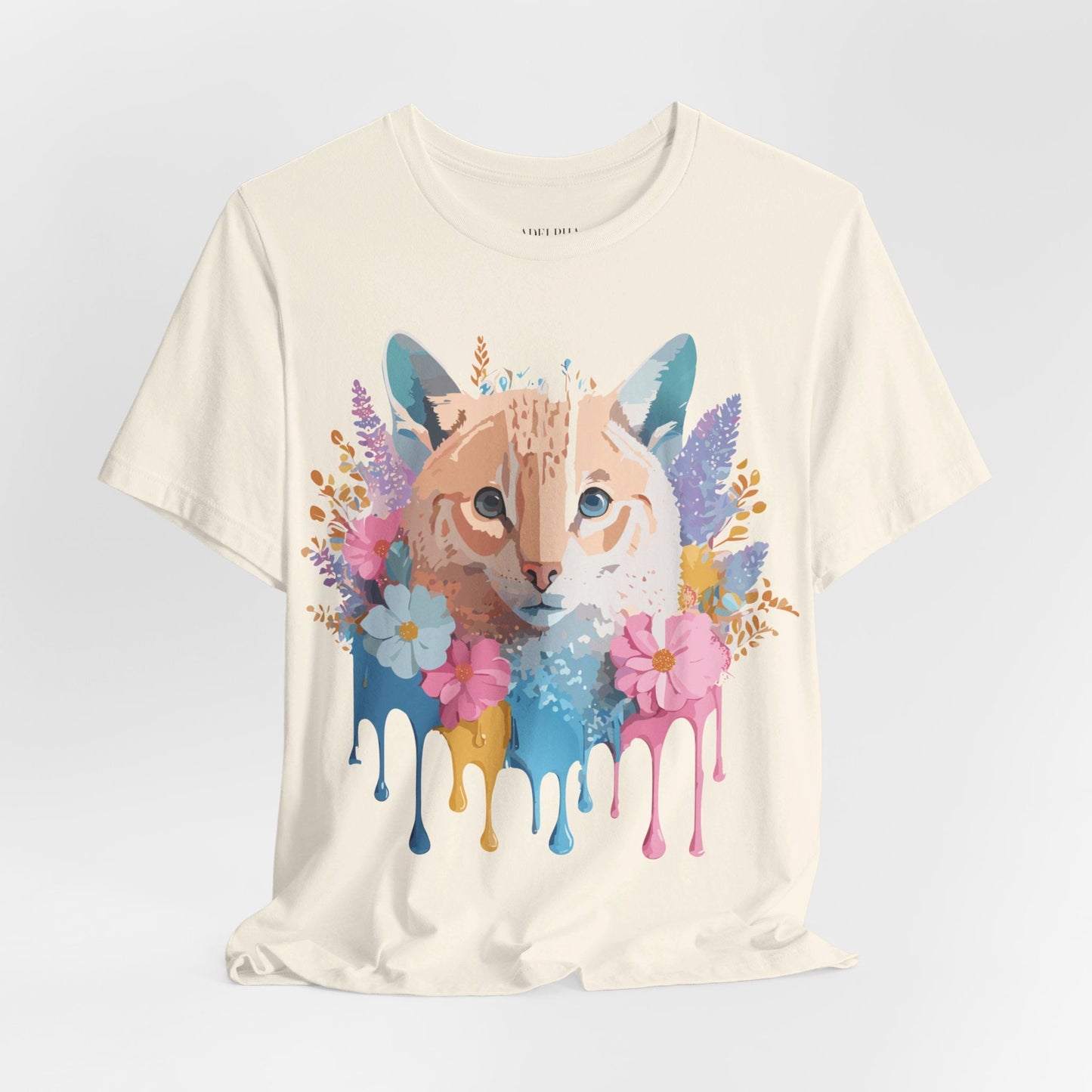 Cat Graphic Tee Unisex Short Sleeve With Adelpha Artwork Vintage Inspired