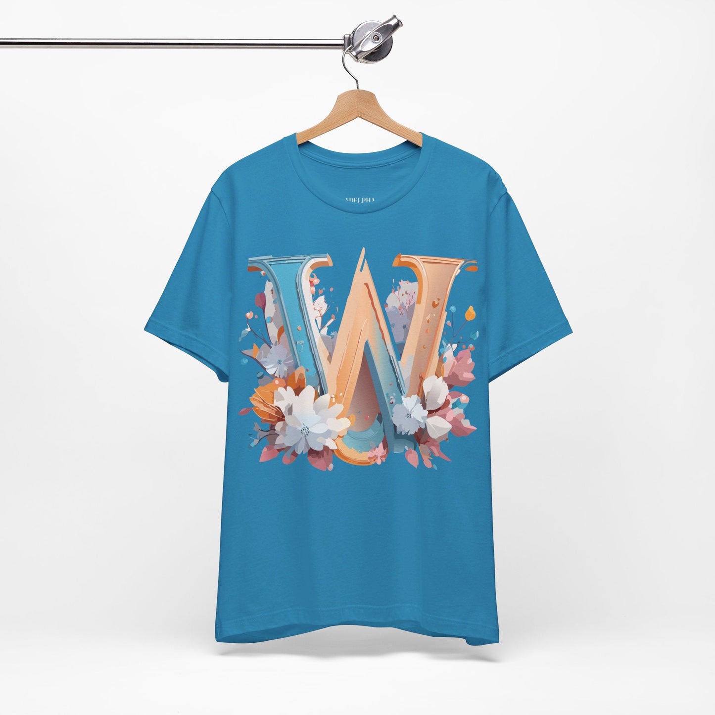 Letter W Shirt Unisex Graphic Tee By Adelpha Featuring Vintage Artwork For Everyday Casual Wear
