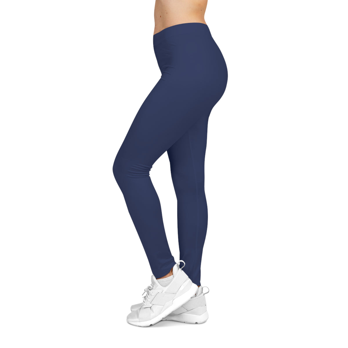 Twilight Indigo Blue Color Women's Poly-Span Casual Leggings XS-2XL