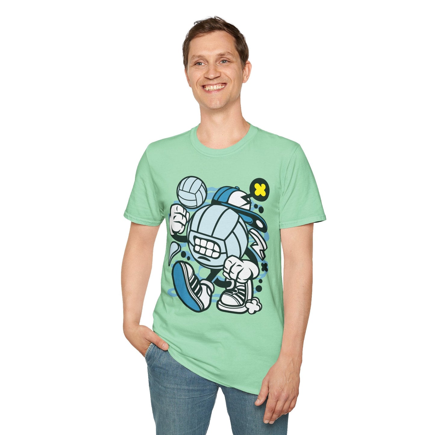 Unisex Cartoon T Shirt Animation Tee Funny Design Gildan Softstyle 64000 100 Percent Cotton