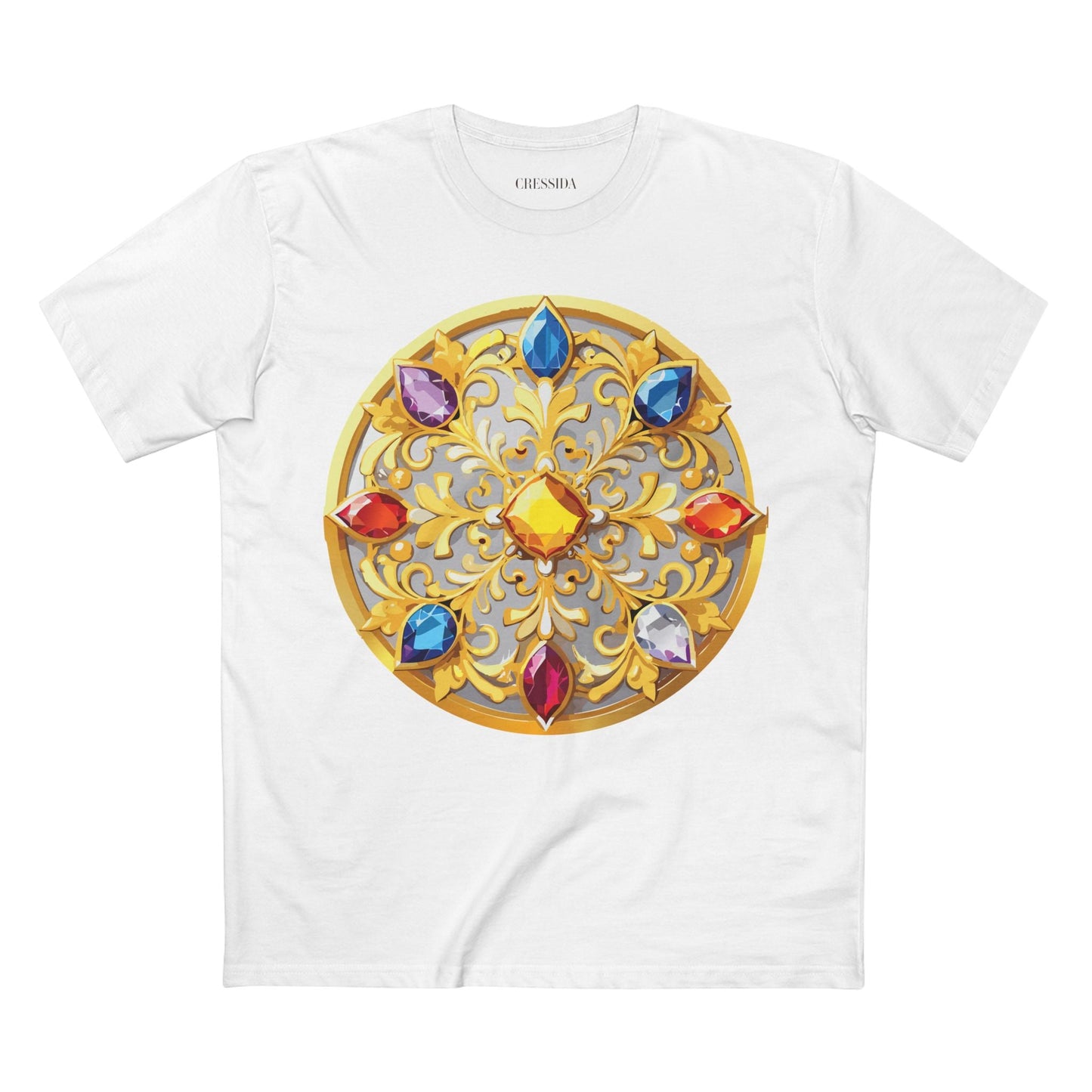 Medallion Graphic T-Shirt Unisex 100 Cotton With Gold Art Design Medal Tee 4