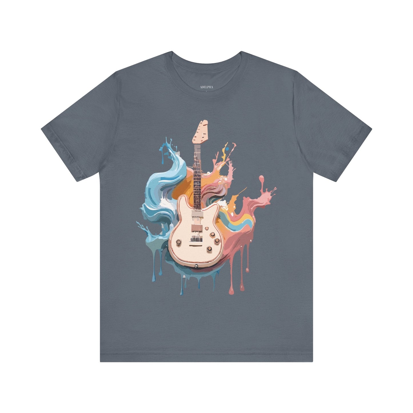 Adelpha Music Graphic T Shirt Unisex Short Sleeve Vintage Inspired Art Tee For Everyday Casual Wear