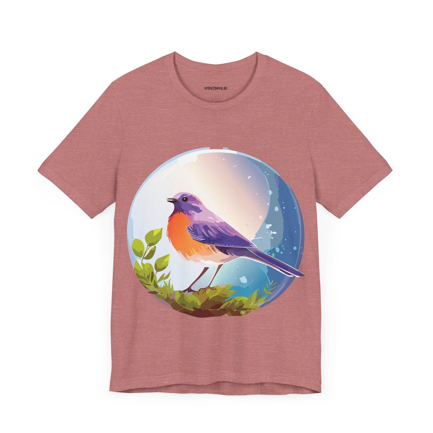 Unisex Animals And Bird Shirt Graphic Cotton T Shirt With Original Retro2Nova Art Premium Short Sleeve Tee