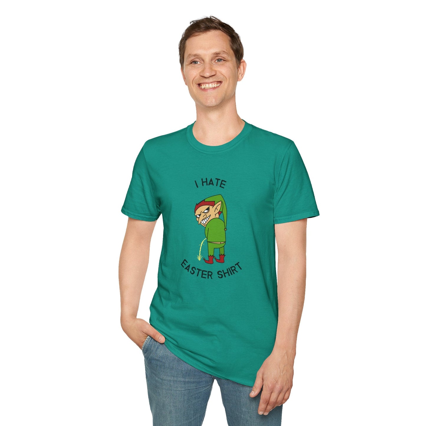 Unisex Easter T Shirt With Art Design Softstyle 100 Percent Ring Spun Cotton Lightweight Tee
