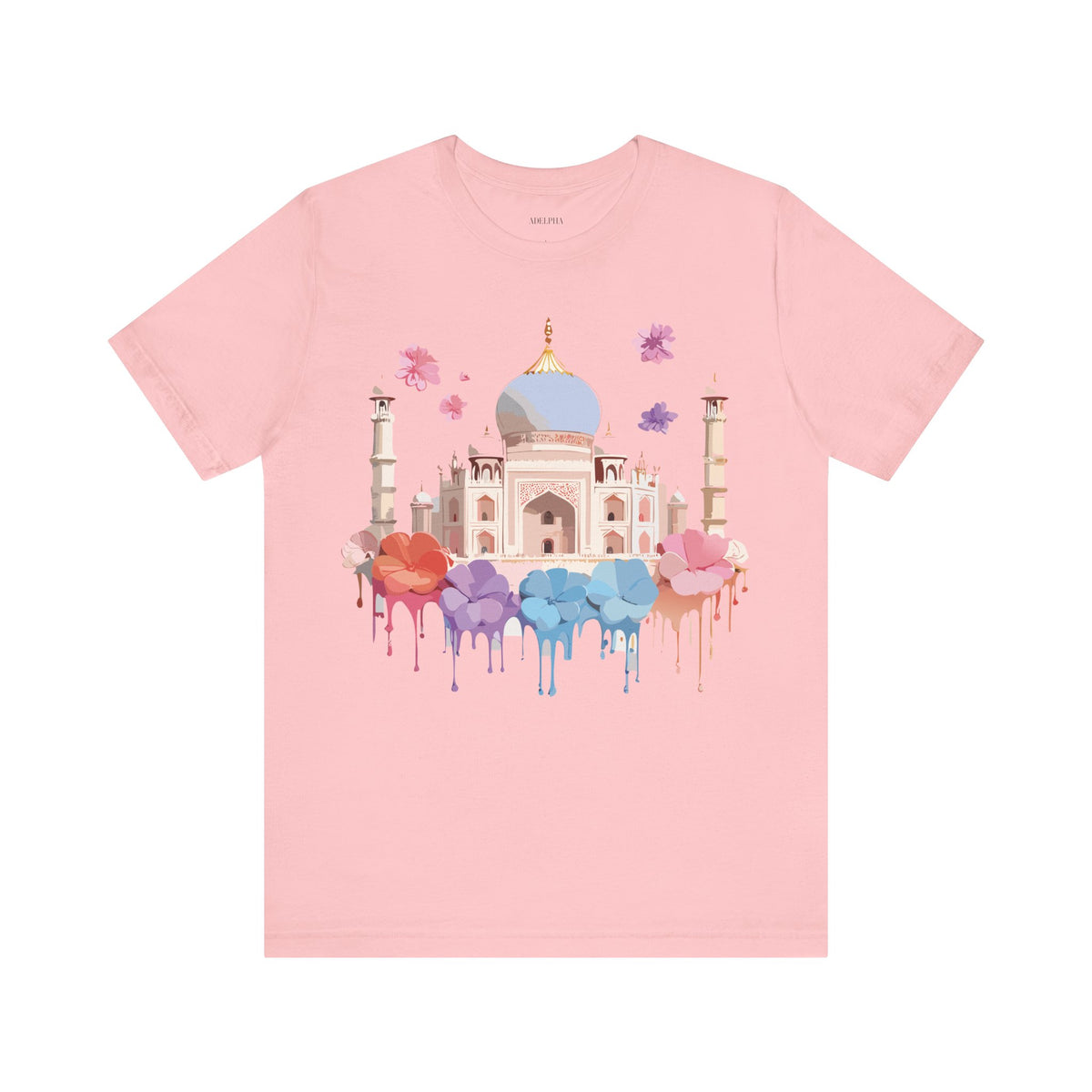Unisex Cotton Bella+Canvas Tee with Taj Mahal