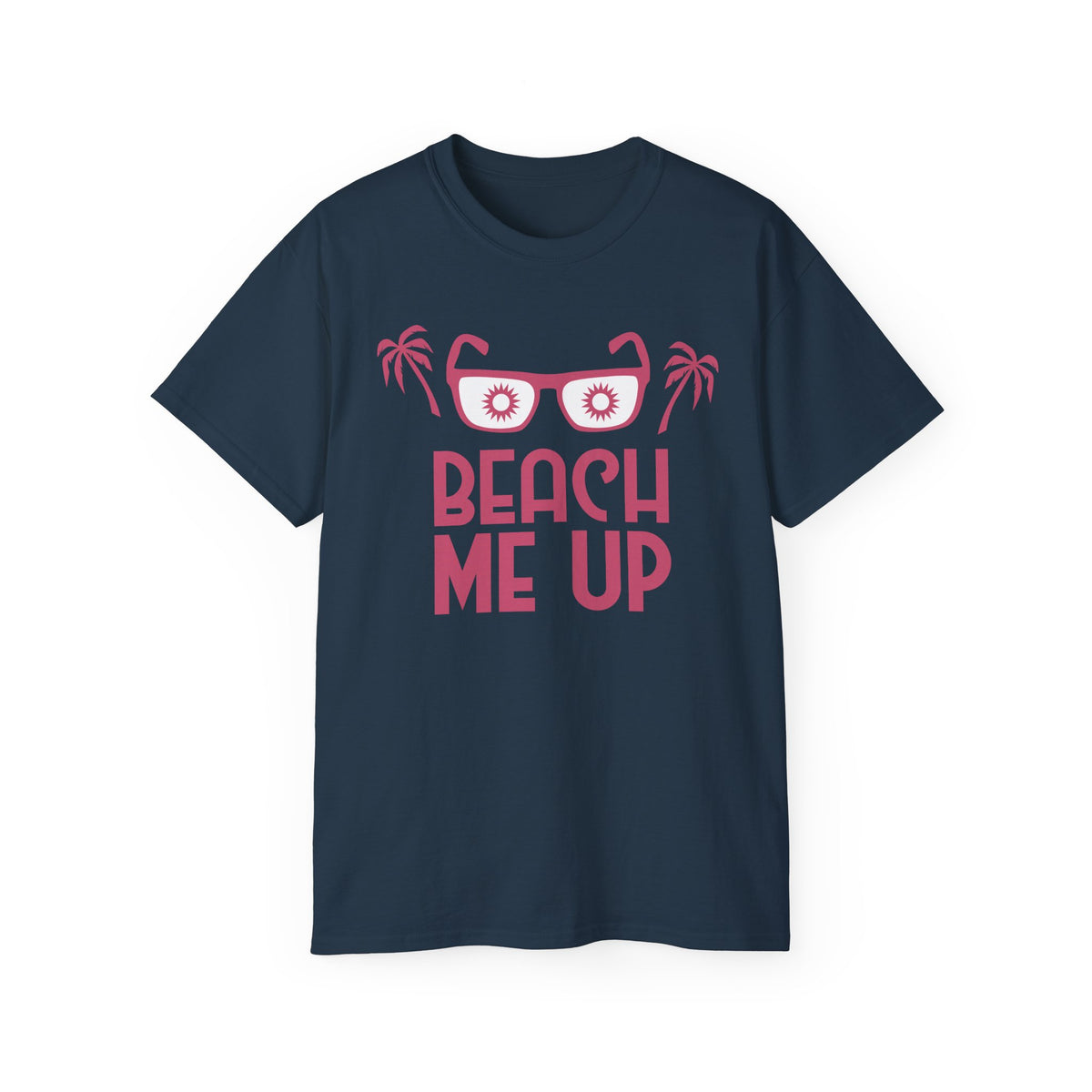 Beach Me Up Tee | Sunglasses Palm Trees Retro Pink Summer Shirt