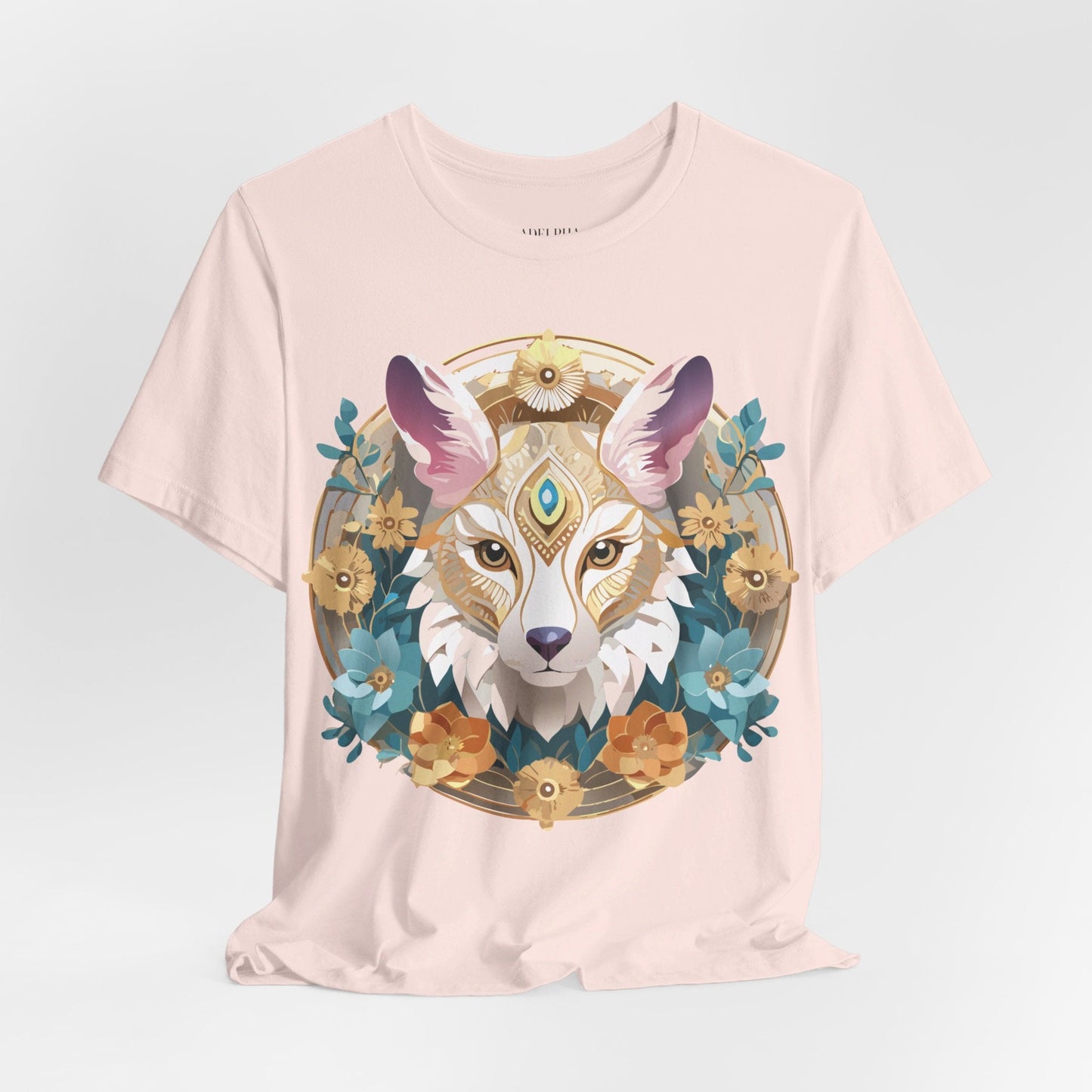 Medallion Graphic Unisex 100 Cotton Vintage Animal Medal Artwork Tee 84