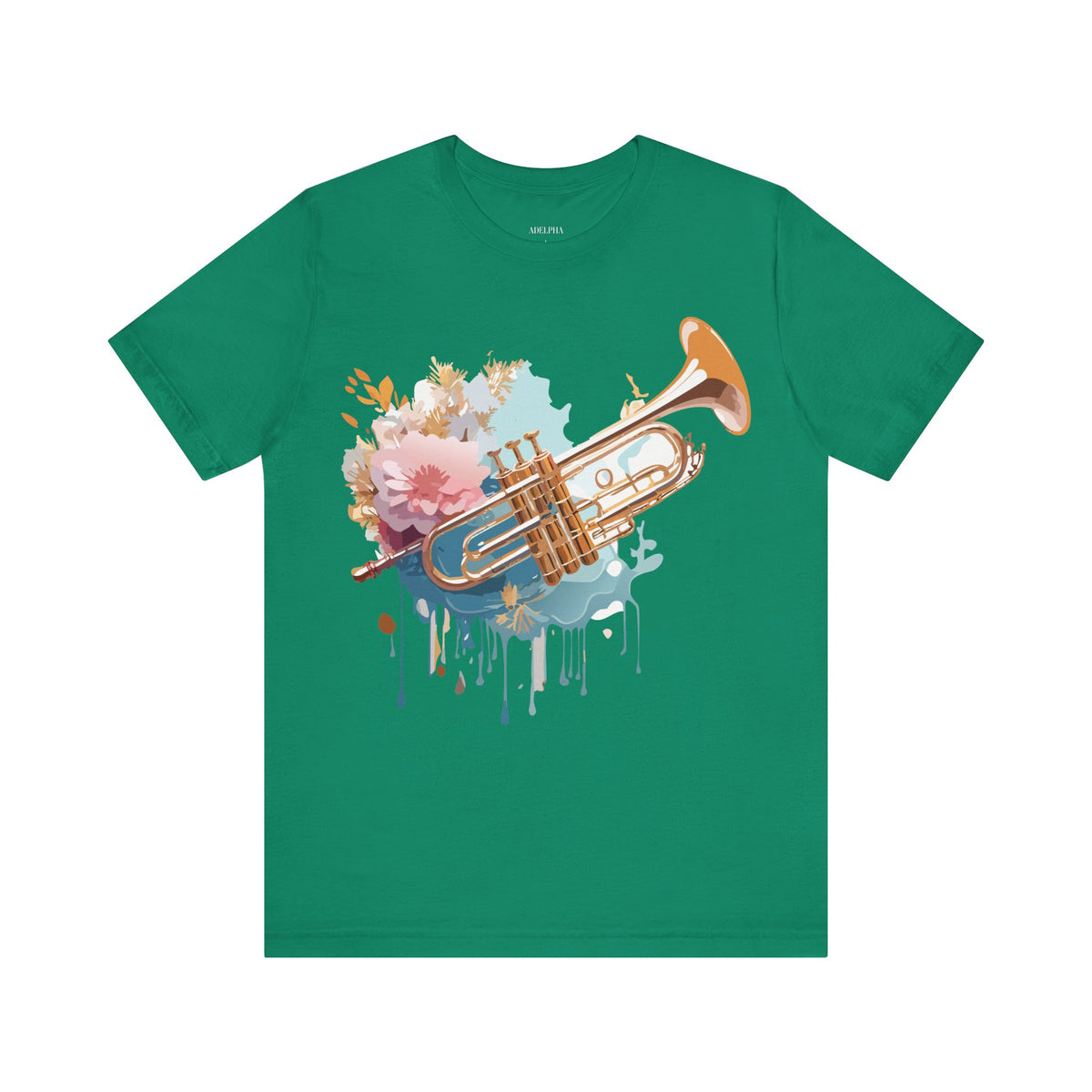 Music Graphic Unisex Cotton Bella+Canvas Tee with Art Design m121