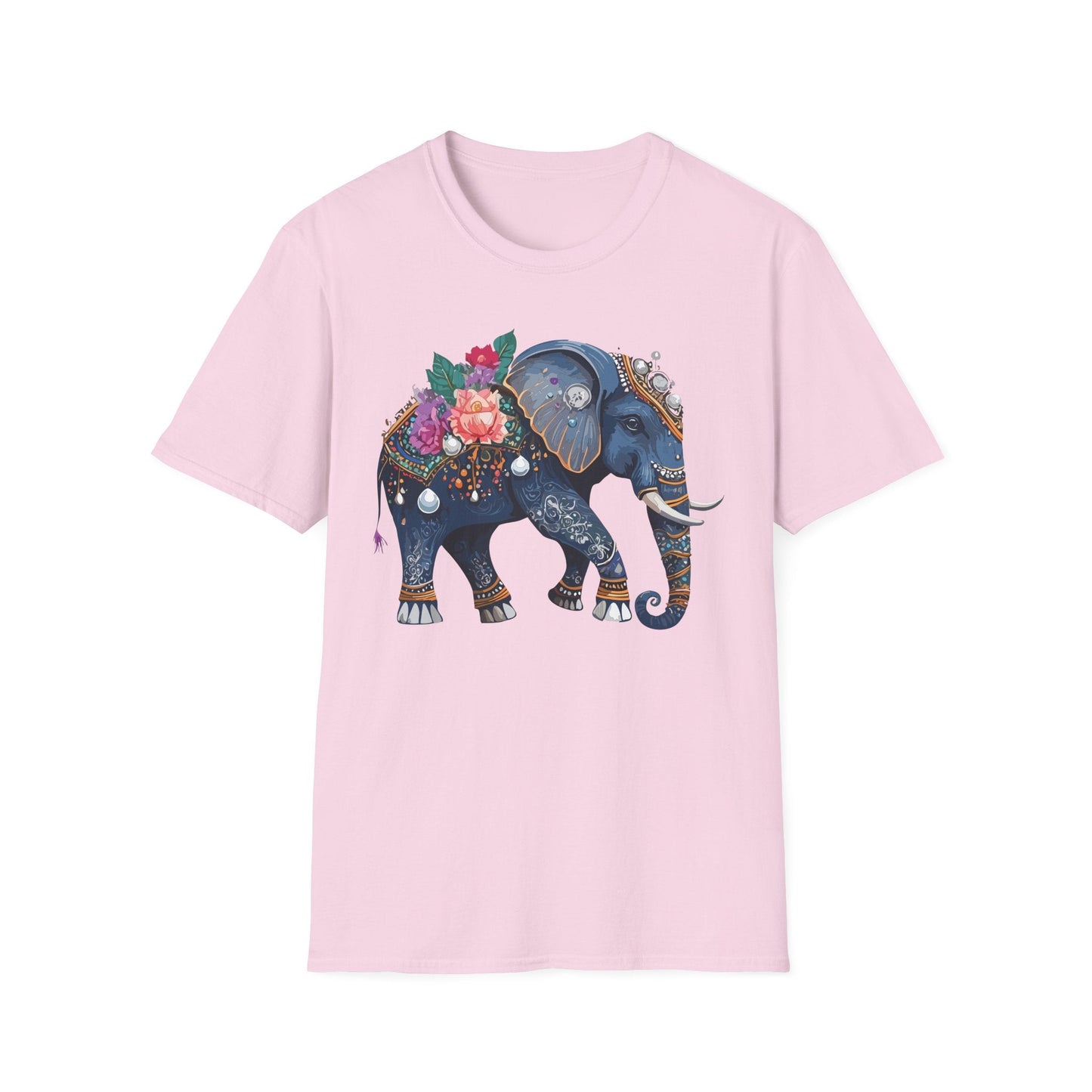 Elephant T Shirt Unisex Softstyle Tee Gildan 64000 100 Percent Cotton Comfort Everyday
