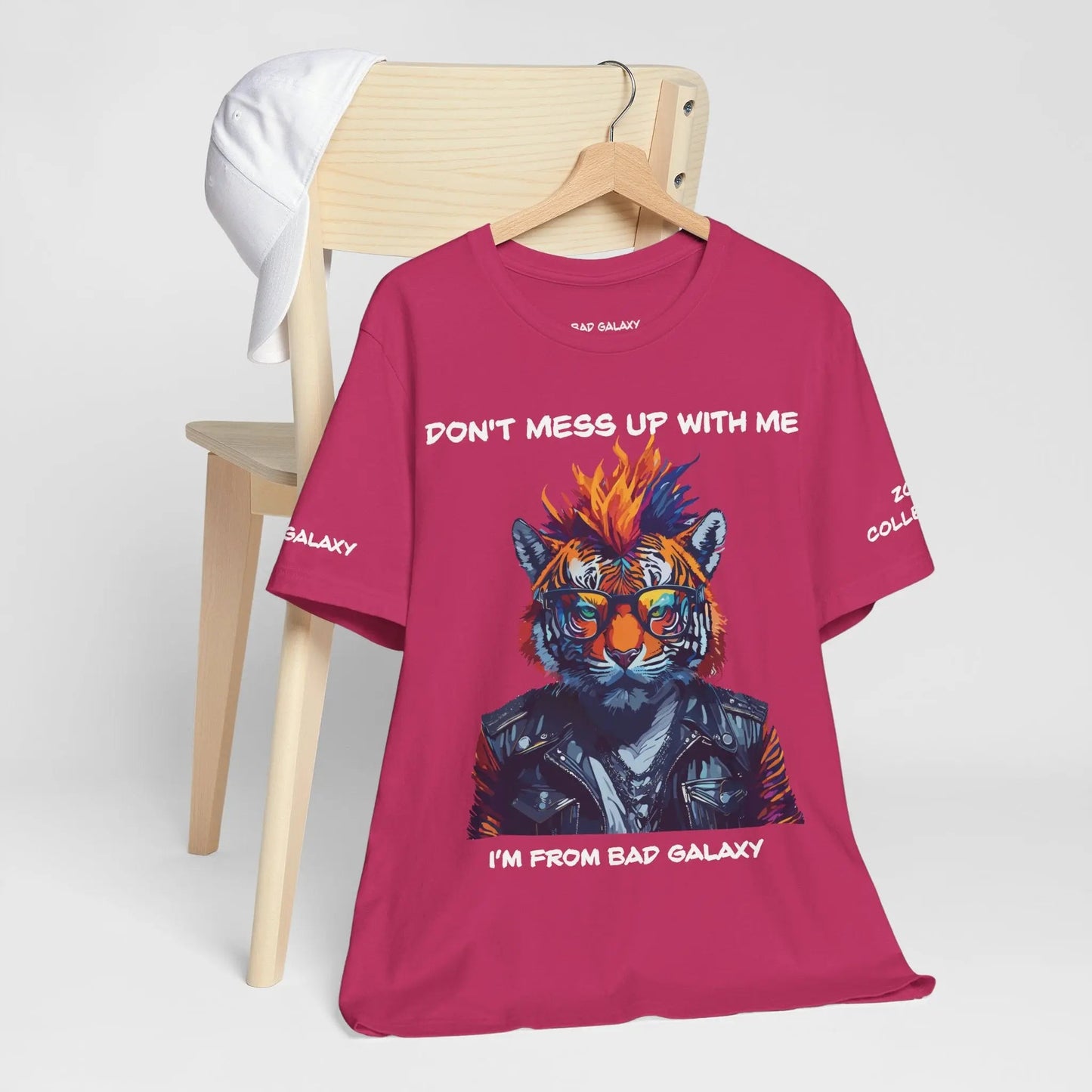 Bad Galaxy Animal T Shirt 100 Percent Cotton Eco Friendly Ink Made in USA Durable Stitching