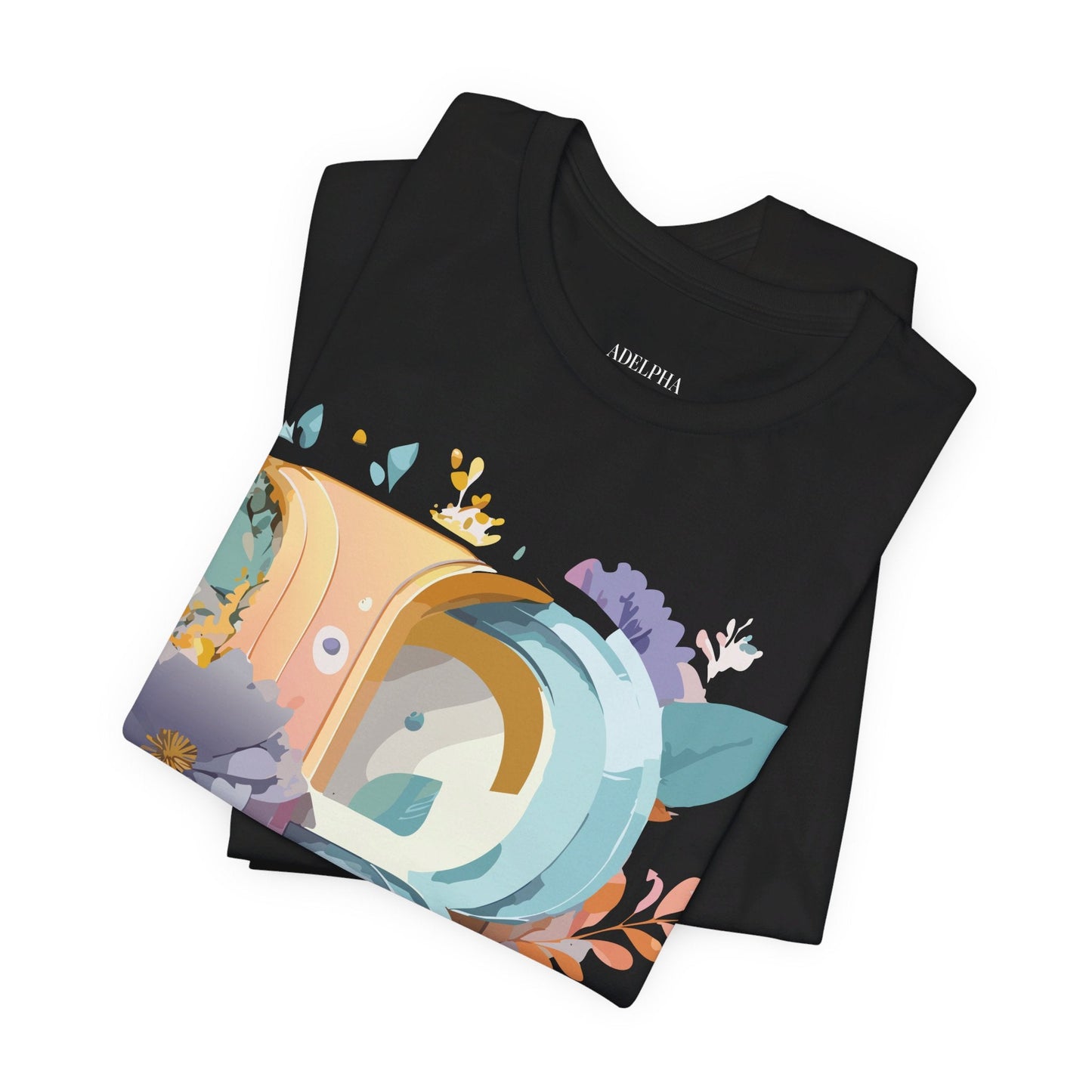 Letter R Graphic Tee Unisex Short Sleeve Vintage Inspired Shirt By Adelpha Art Design Tee