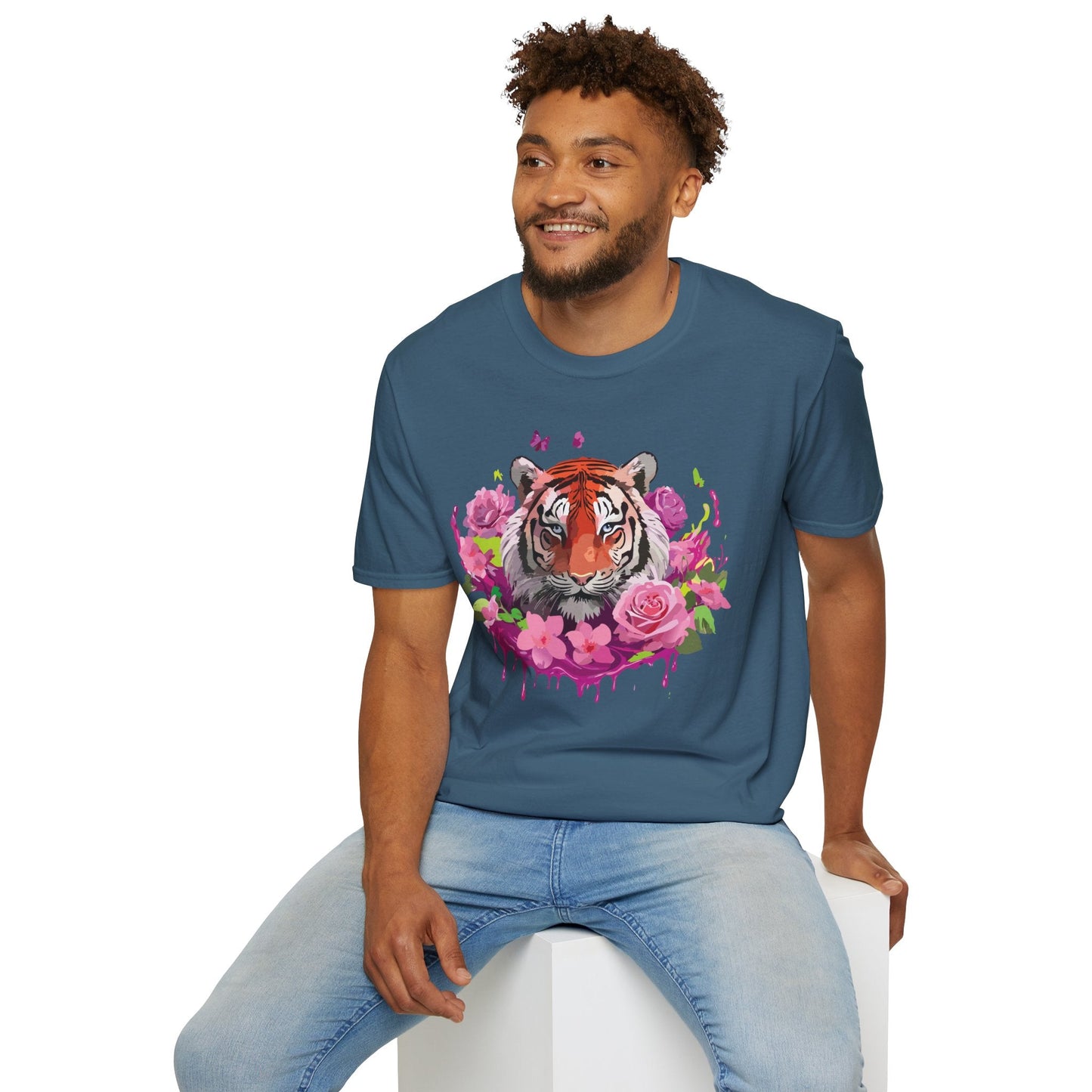Tiger Shirt Unisex Tee Gildan Softstyle 64000 Ring Spun Cotton