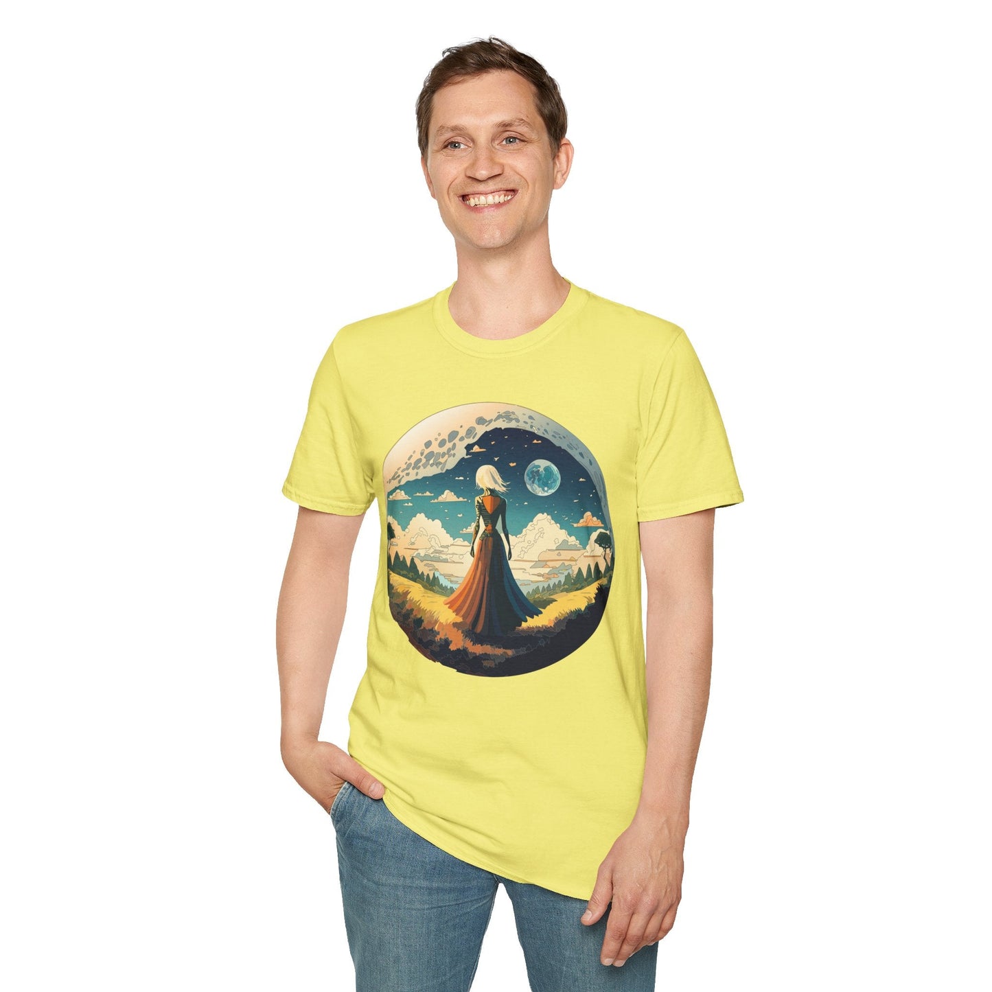 Womens Graphic T Shirts Art Design Tee Unisex Softstyle 64000 Cotton Tee Comfortable Everyday Wear