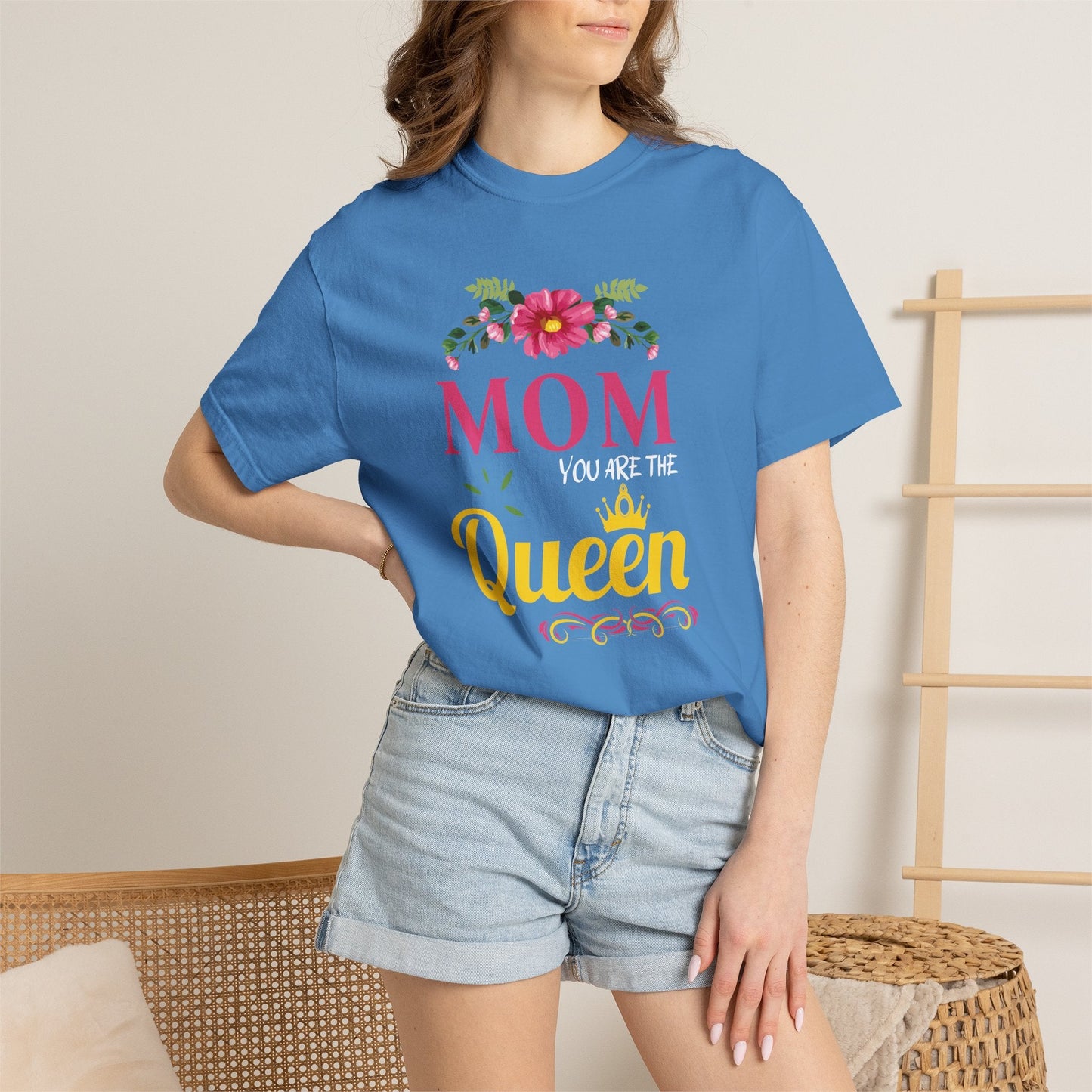 Mom T-shirt Mother's Day Mama Tee Unisex Comfort Colors Garment-Dyed Cotton h13