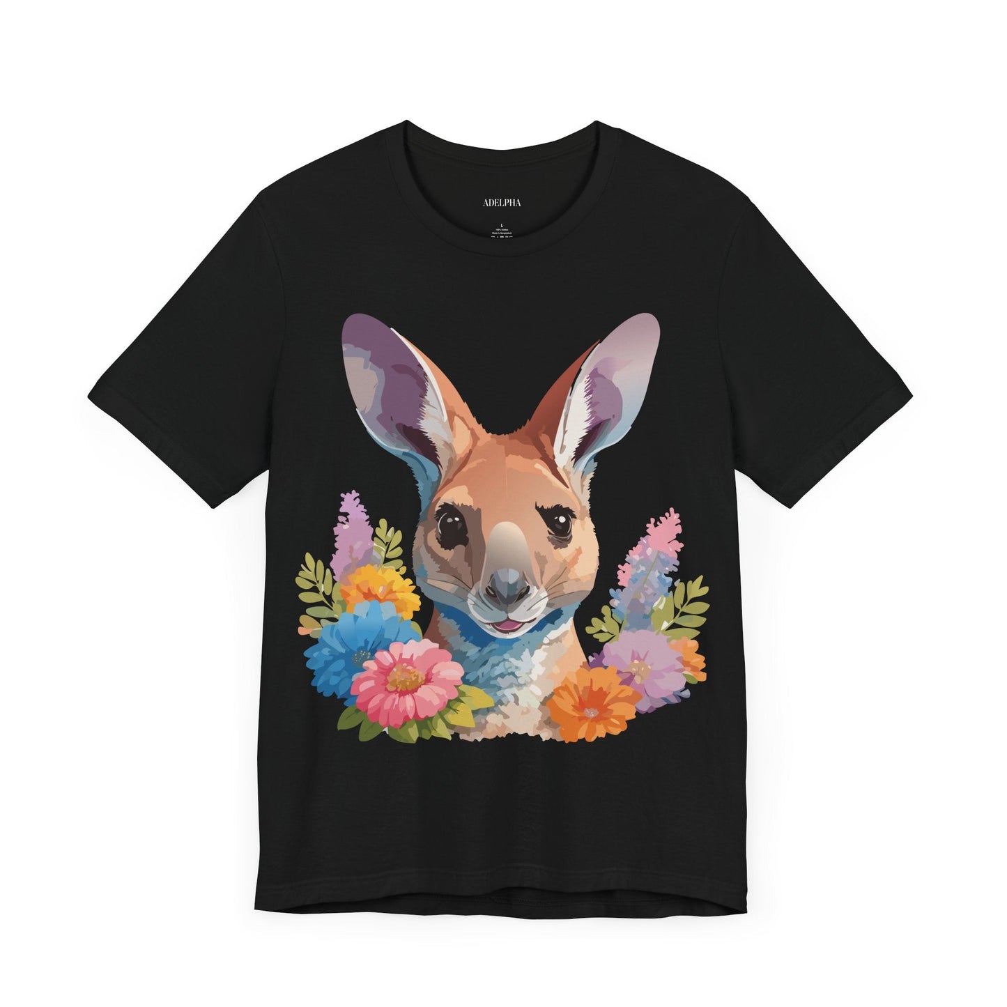 Kangaroo Graphic Unisex 100 Cotton Vintage Animal Artwork Tee 4