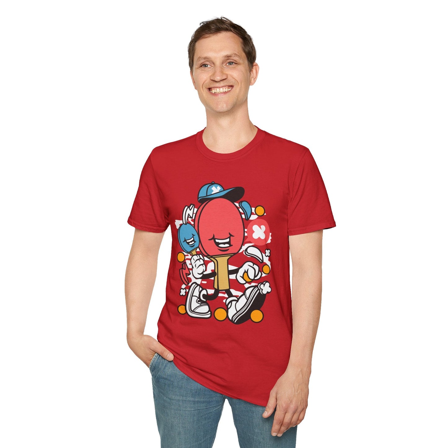 Unisex Cartoon T Shirt Animation Funny Tee Gildan Softstyle 64000 100 Percent Ring Spun Cotton