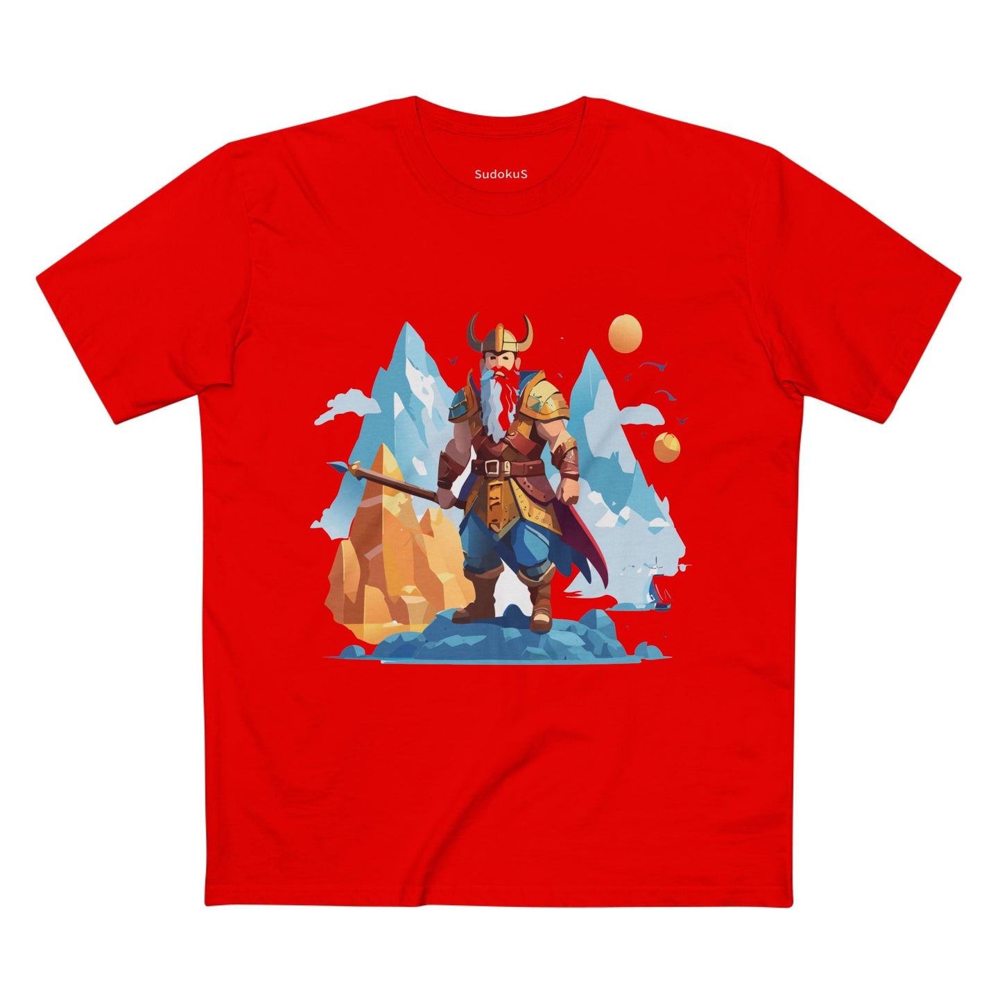 Viking Graphic Unisex 100 Cotton Staple Tee 5