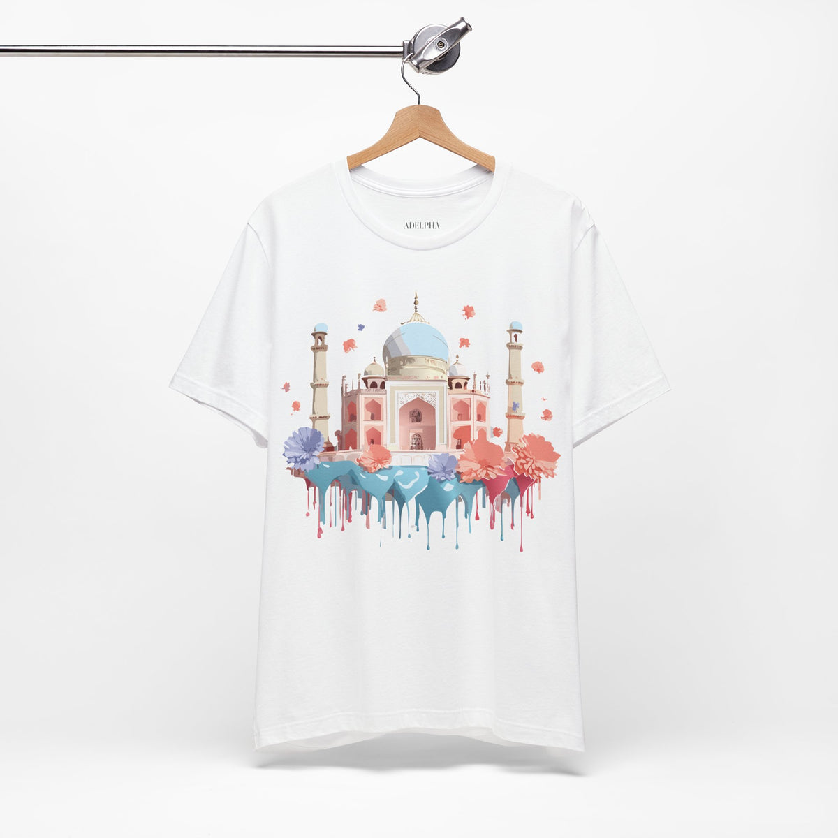 Unisex Cotton Bella+Canvas Tee with Taj Mahal