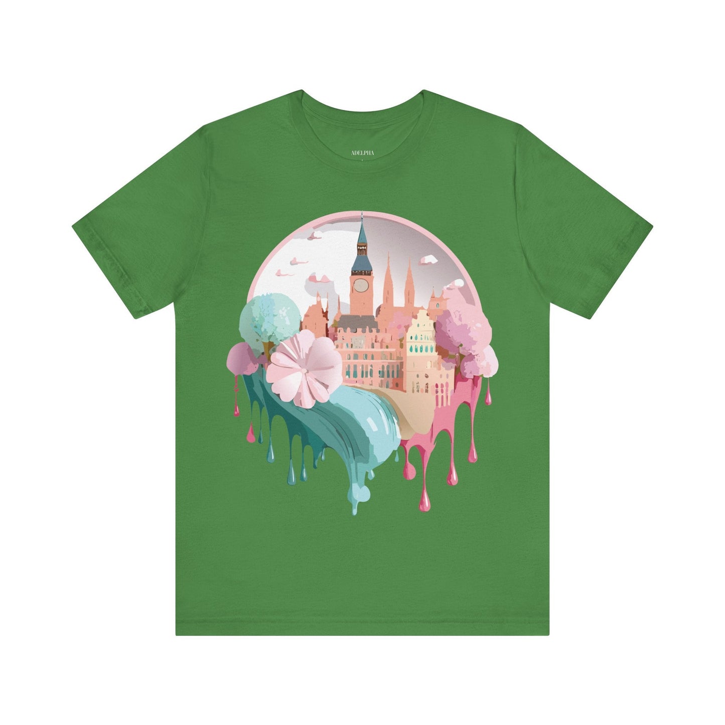 Prague Tourist Graphic Tee by Adelpha Unisex Vintage Style Short Sleeve Shirt Collection