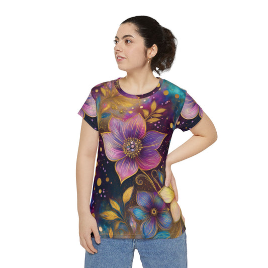 Camisa Poly-Span con estampados florales