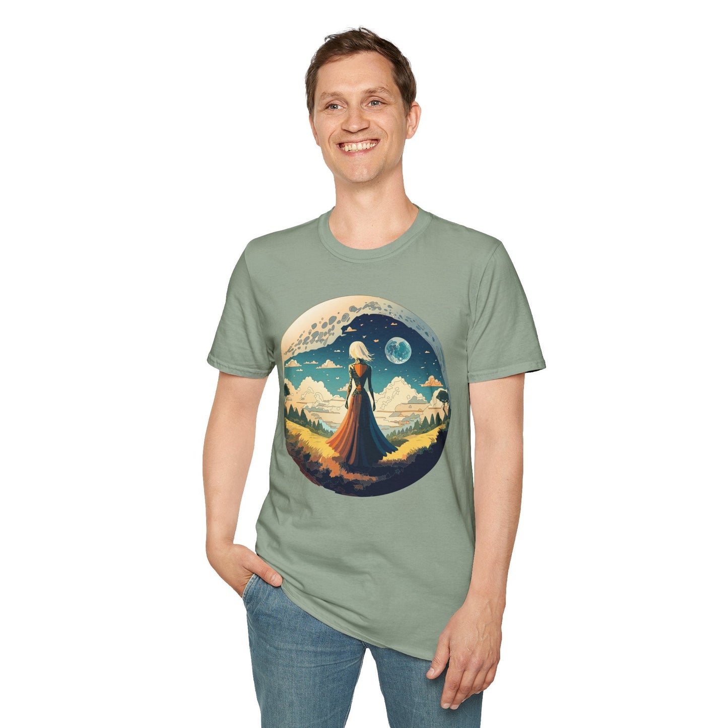 Womens Graphic T Shirts Art Design Tee Unisex Softstyle 64000 Cotton Tee Comfortable Everyday Wear