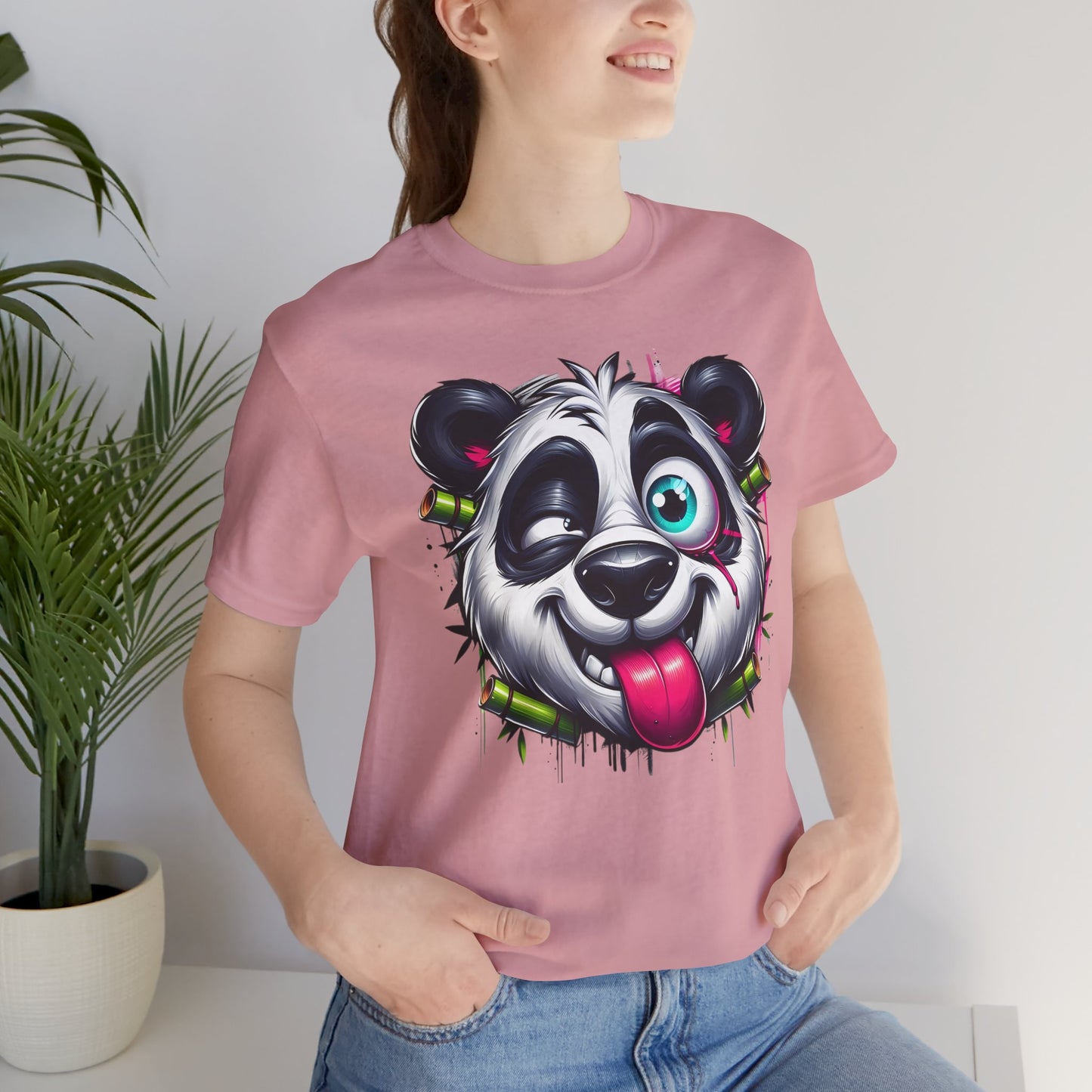 DiDi Panda Shirt, Funny Animal T-Shirt, Cartoon Top, Funny Panda Tee Shirt, Animal Tees, Art Design T-Shirt, Graphic Tee
