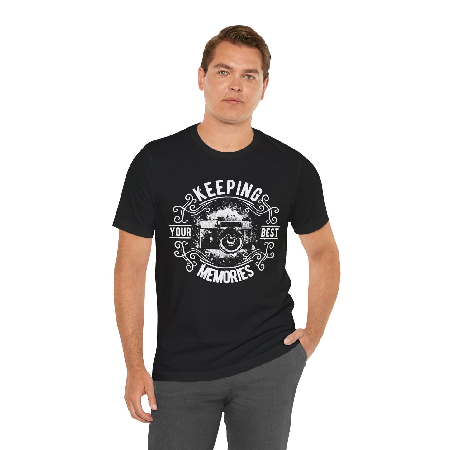 Keeping Your Best Memories T-Shirt Vintage Camera Graphic T-Shirt A-5