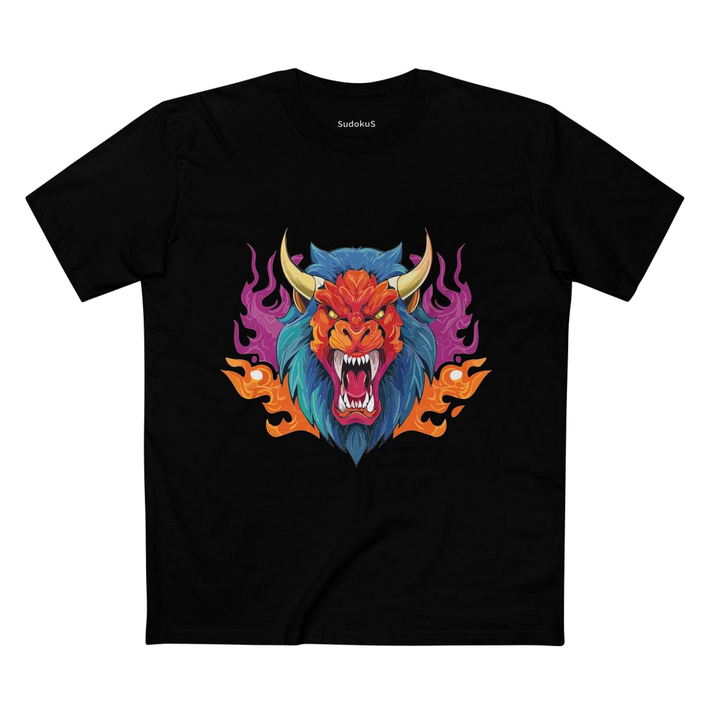 Cartoon Monsters Graphic Unisex 100 Cotton Staple Tee 23