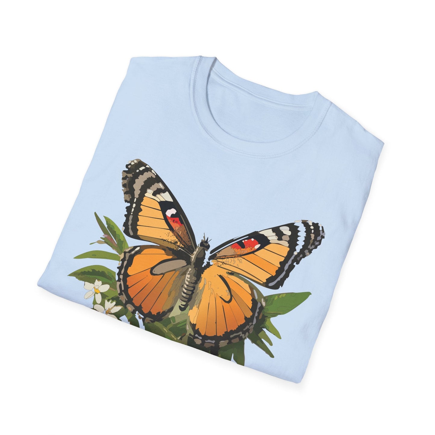 Monarch Butterfly Shirt Unisex Softstyle Tee 100 Percent Ring Spun Cotton Gildan 64000