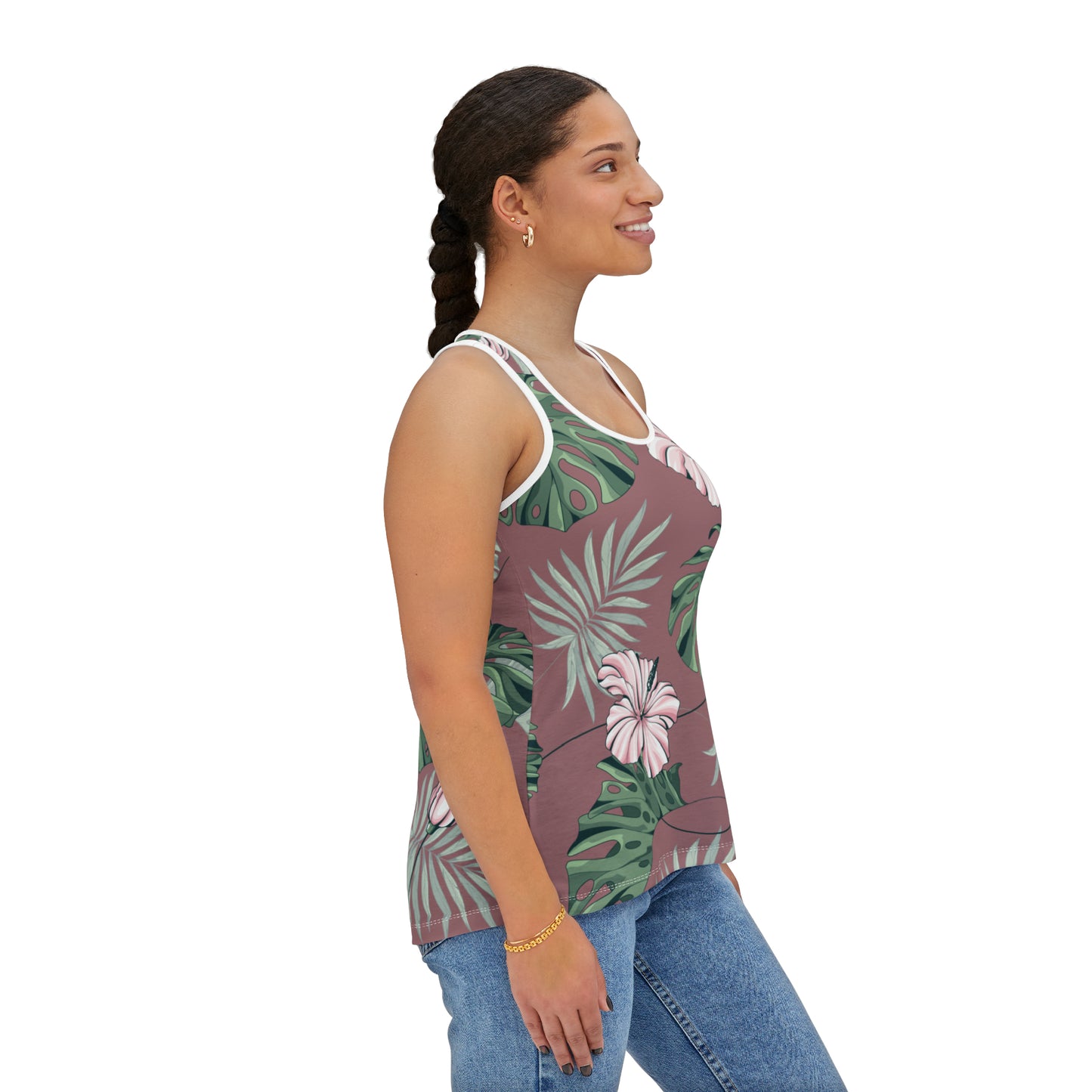 Camiseta de tirantes de verano con estampados florales