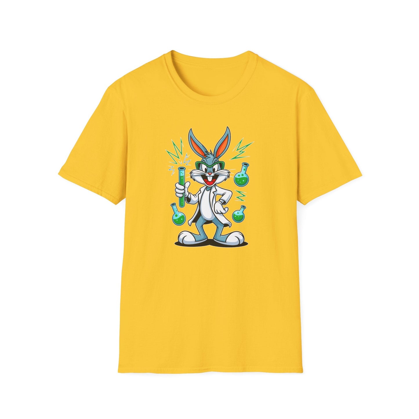 Bugs Bunny T Shirt Unisex Softstyle Cartoon Tee 100 Percent Ring Spun Cotton Graphic Artwork