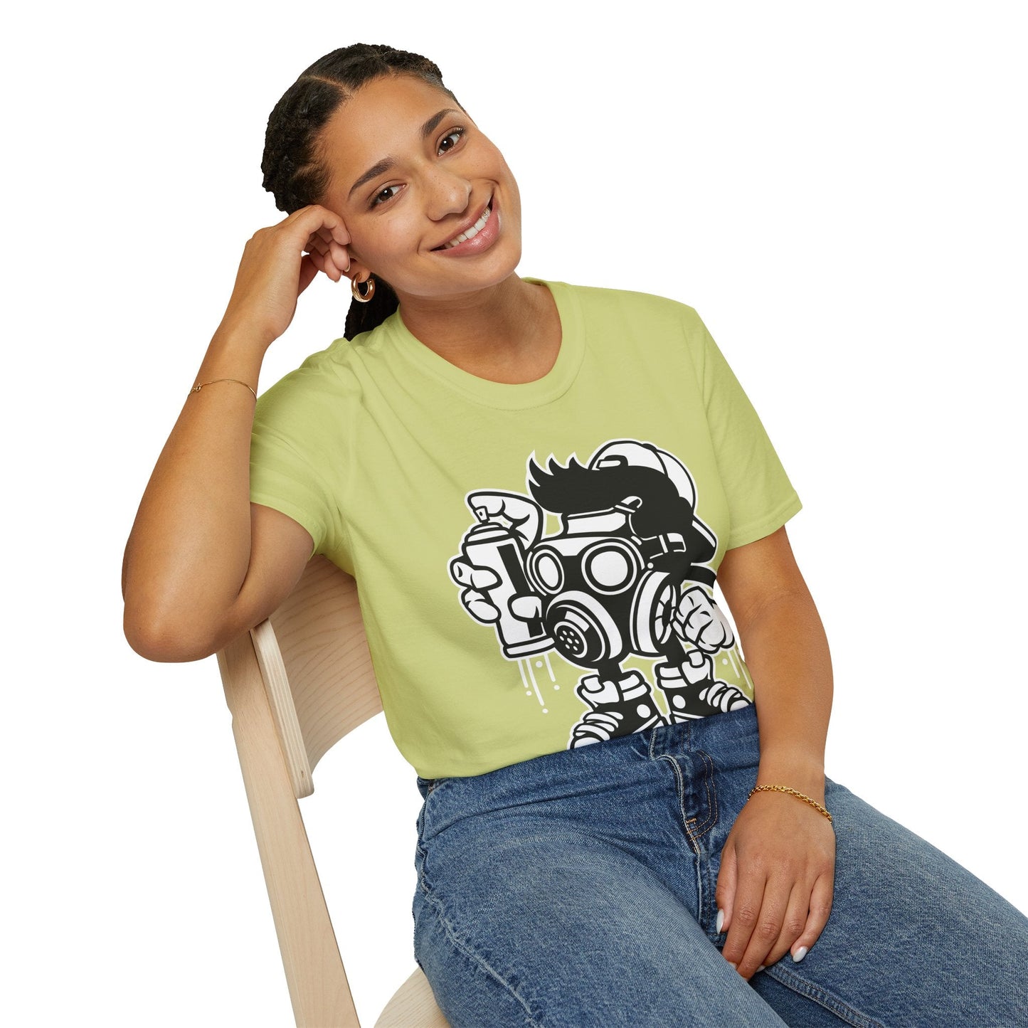 Cartoon T Shirt Unisex Animation Tee Funny Art Design Gildan Softstyle 64000 Ring Spun Cotton