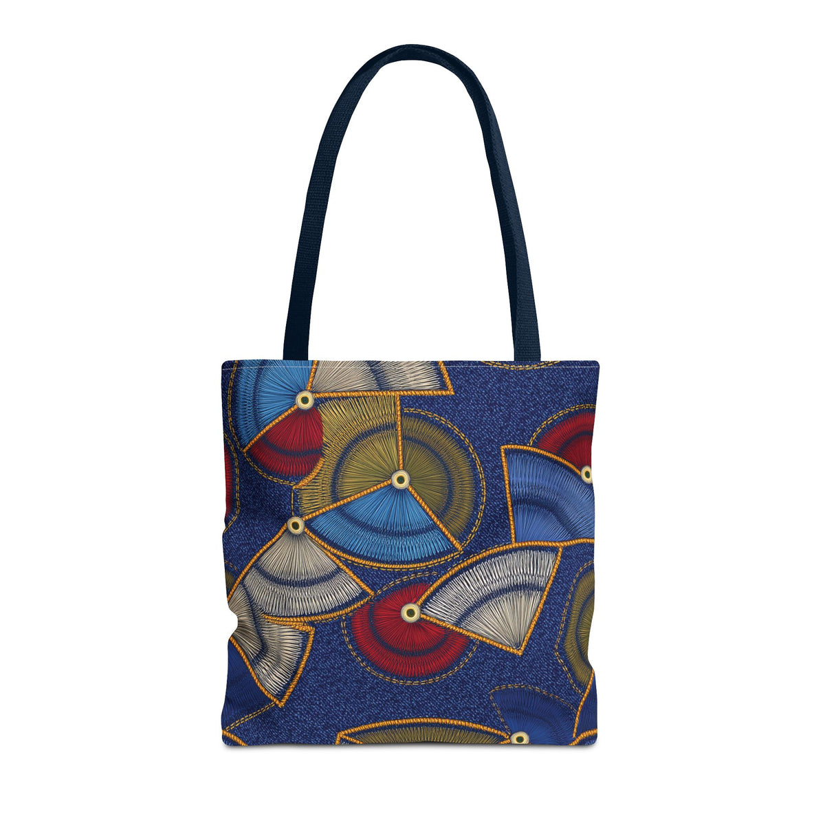 Denim Fabric Imitation Print Unisex Canvas Bag Poly Spun 3 Sizes Tote Bag 142