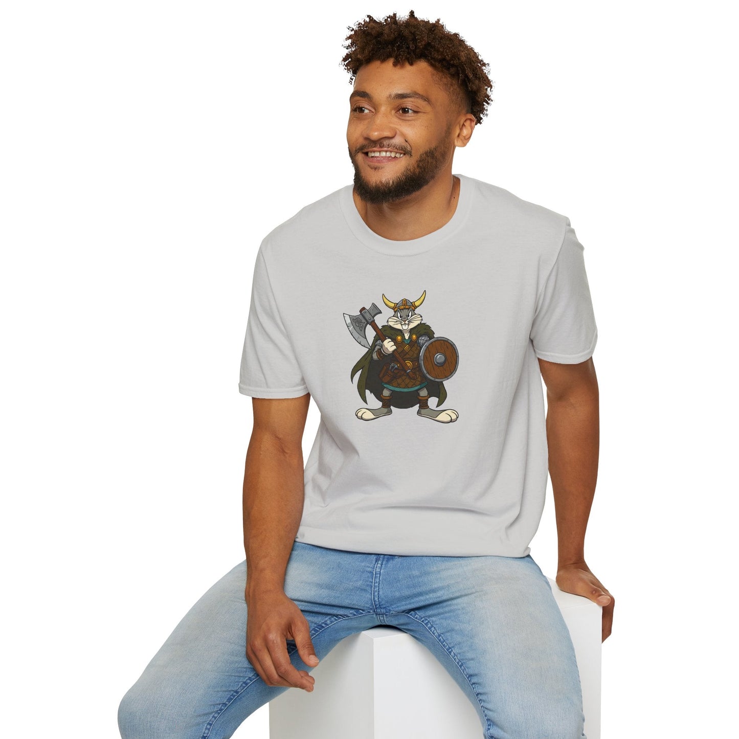 Bugs Bunny T Shirt Cartoon Design Unisex Graphic Tee Gildan Softstyle 64000 Animation Artwork