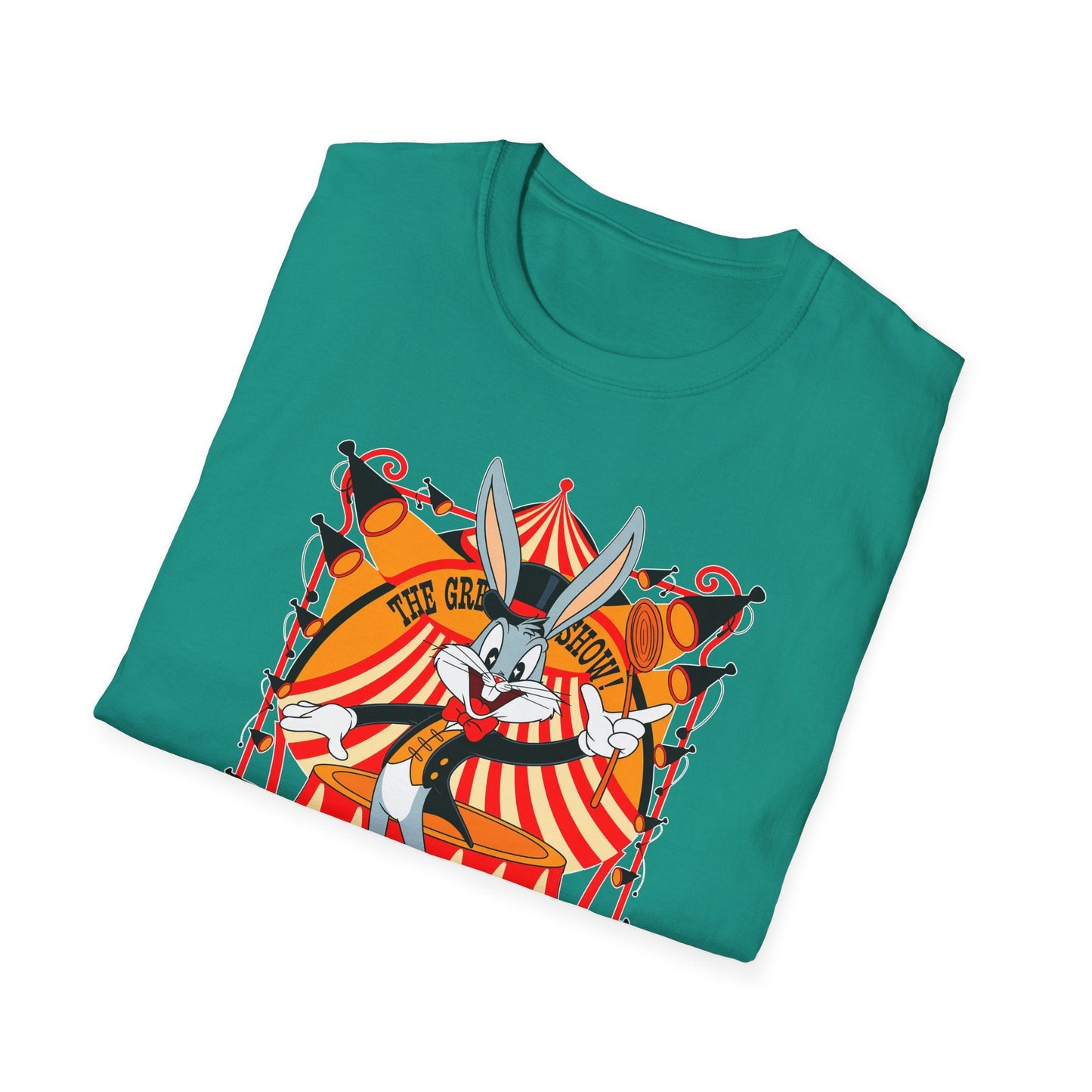 Cartoon Bunny Graphic Unisex Cotton Animal Animation Artwork Design Tee 43