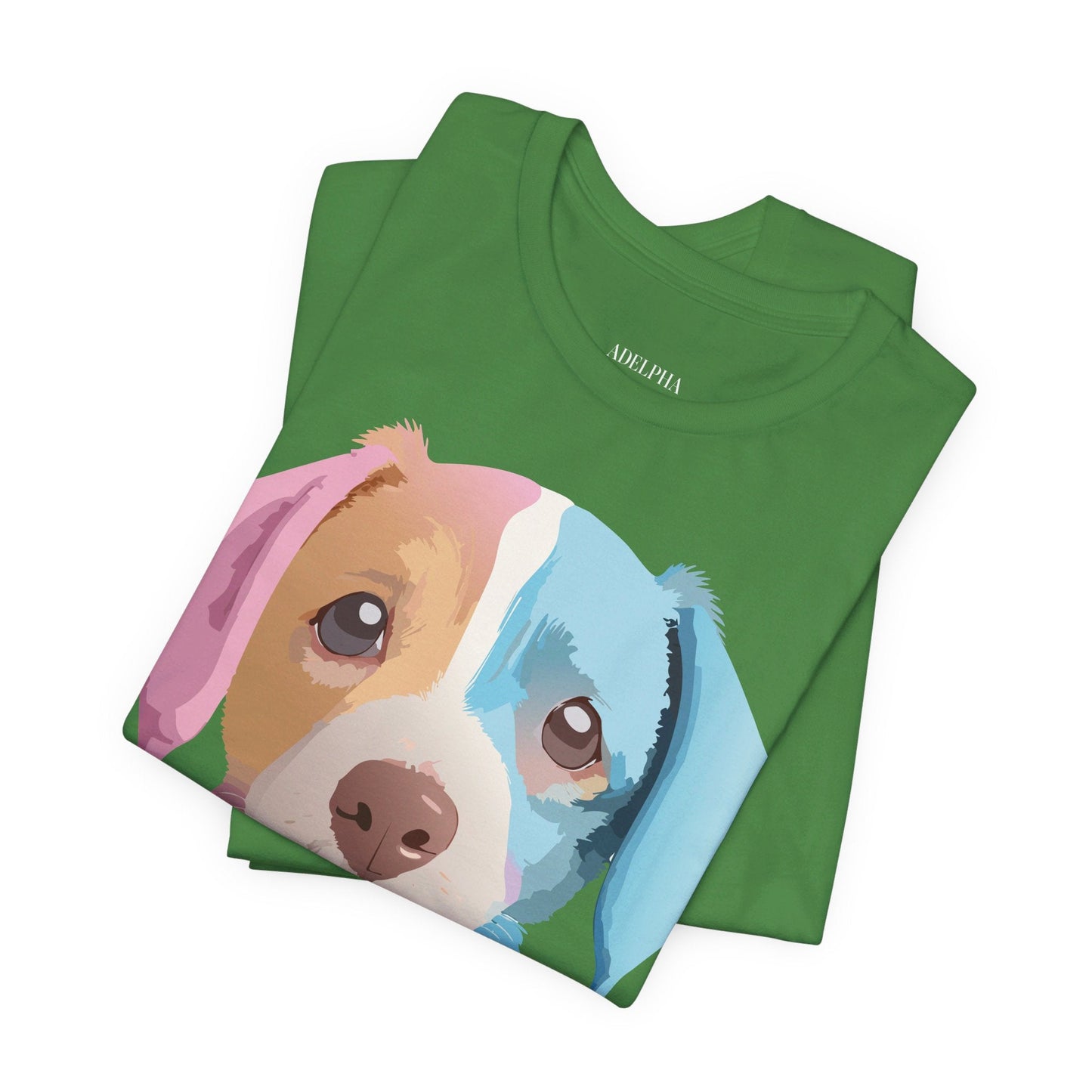 Vintage Inspired Dog Graphic Tee Unisex Jersey Short Sleeve Premium Adelpha Art Design