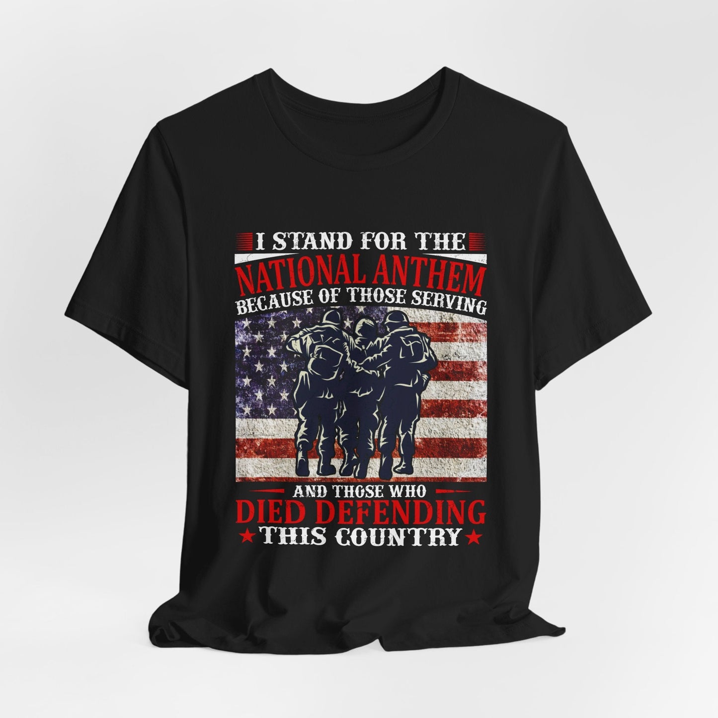 Army Veteran Patriotic Graphic Design Unisex Cotton T-Shirt v36