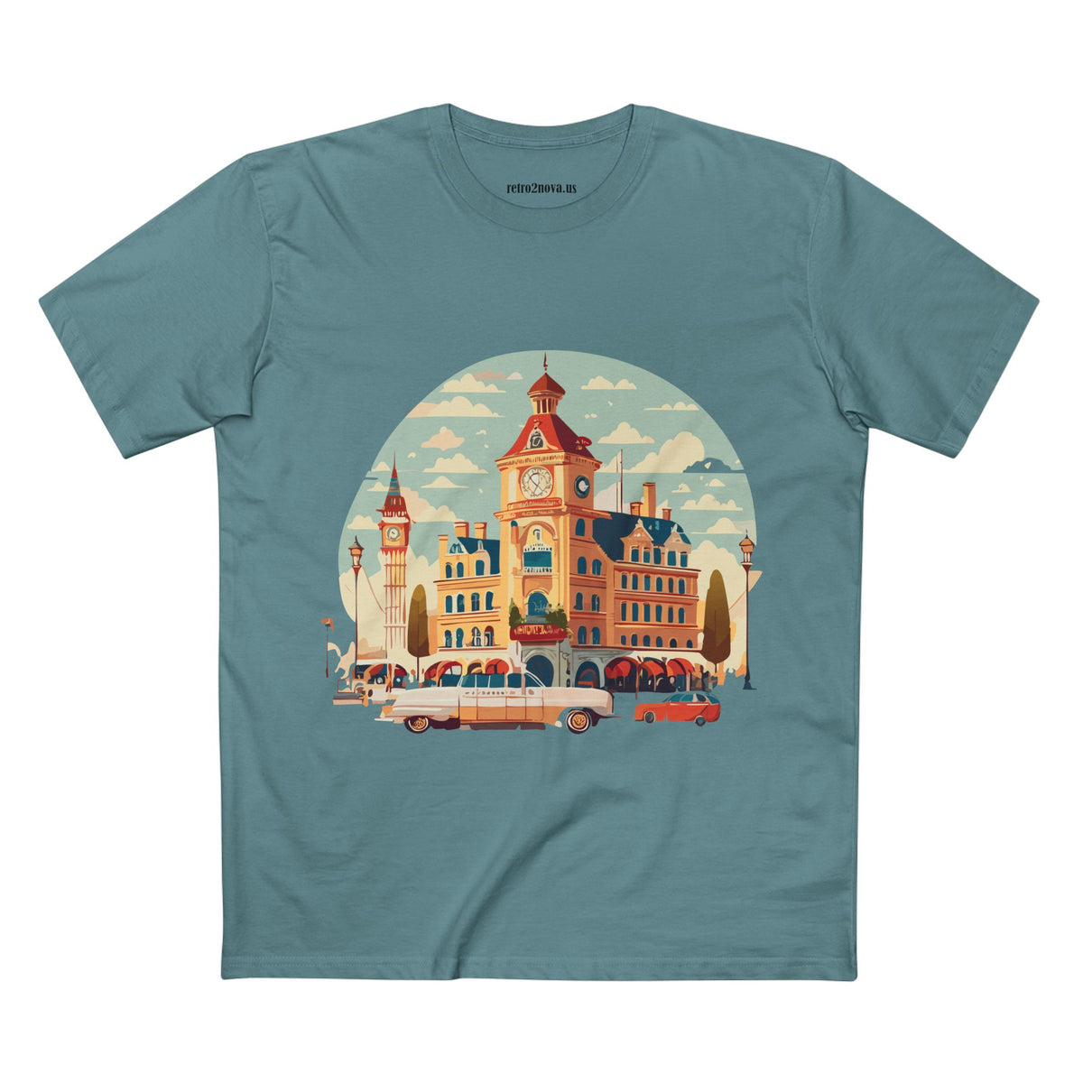 Retro Car Vintage Graphic Tee Staple Unisex 100 Cotton Tee Shirt - RC-3